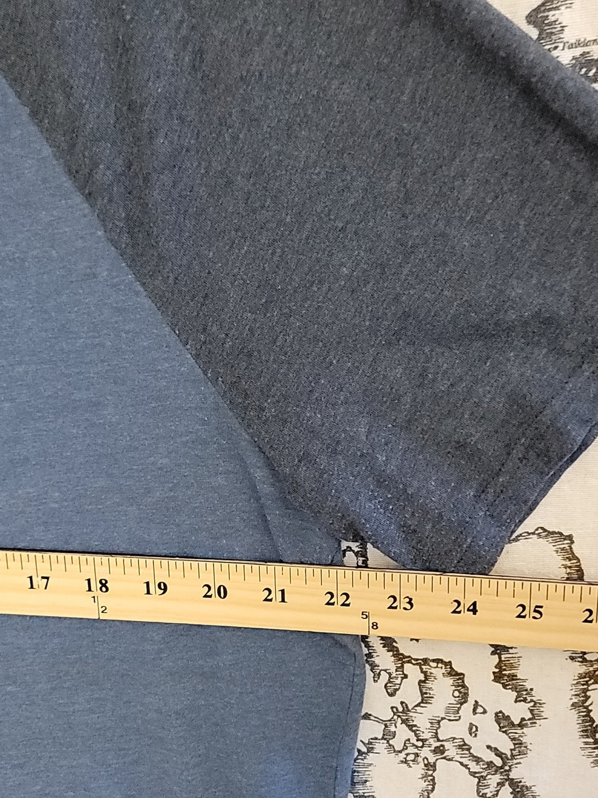 Sonoma Men’s XLT Raglan T-Shirt Short Sleeve Crew Neck Two-Tone Blue