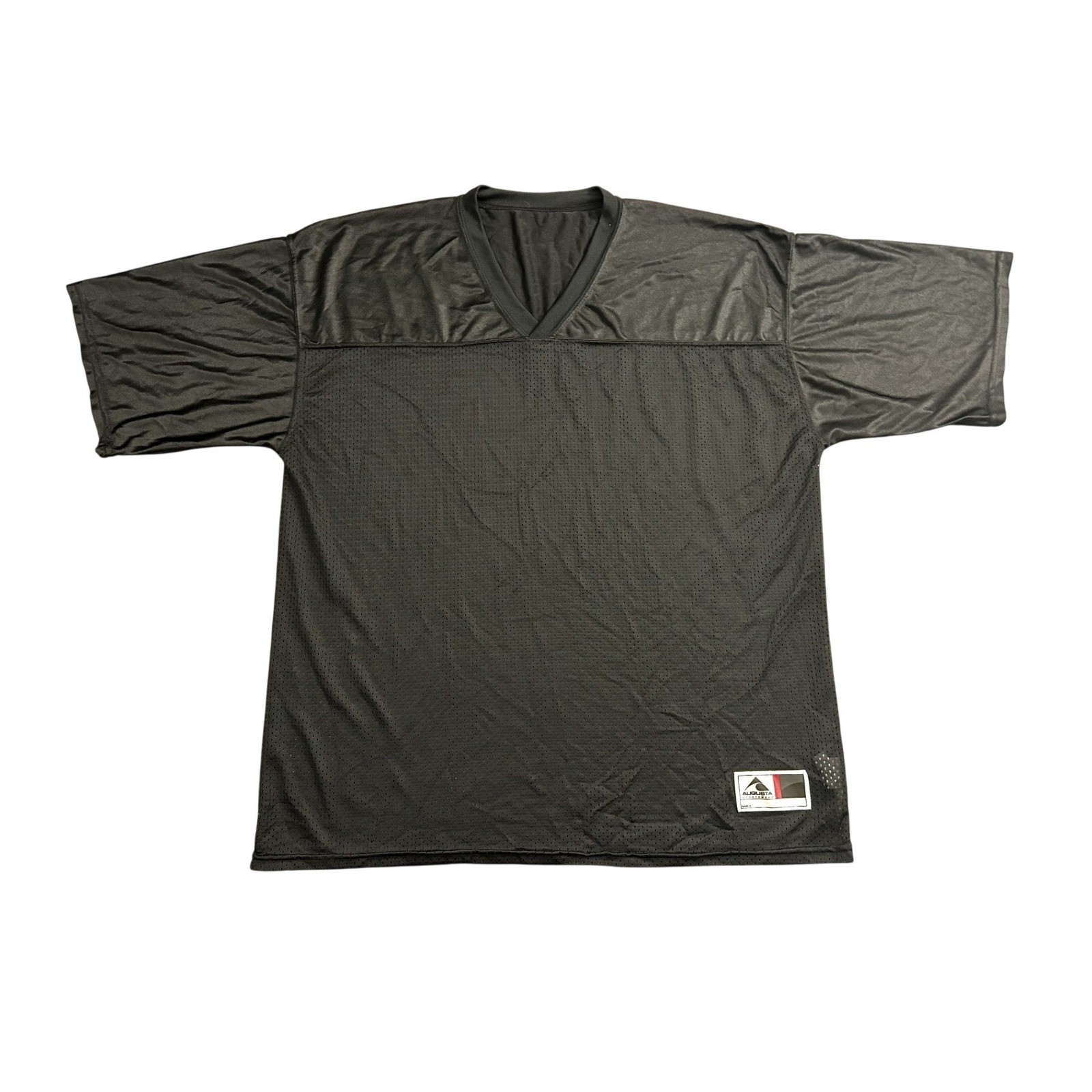 Augusta Sportswear Football Jersey Mens XL Black Excellent Mesh V-Neck Practice