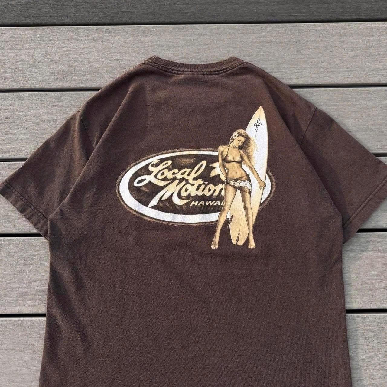 Retro 1977 Local Motion Trendy Aloha Hawaii Graphic Cotton Unisex T-Shirt