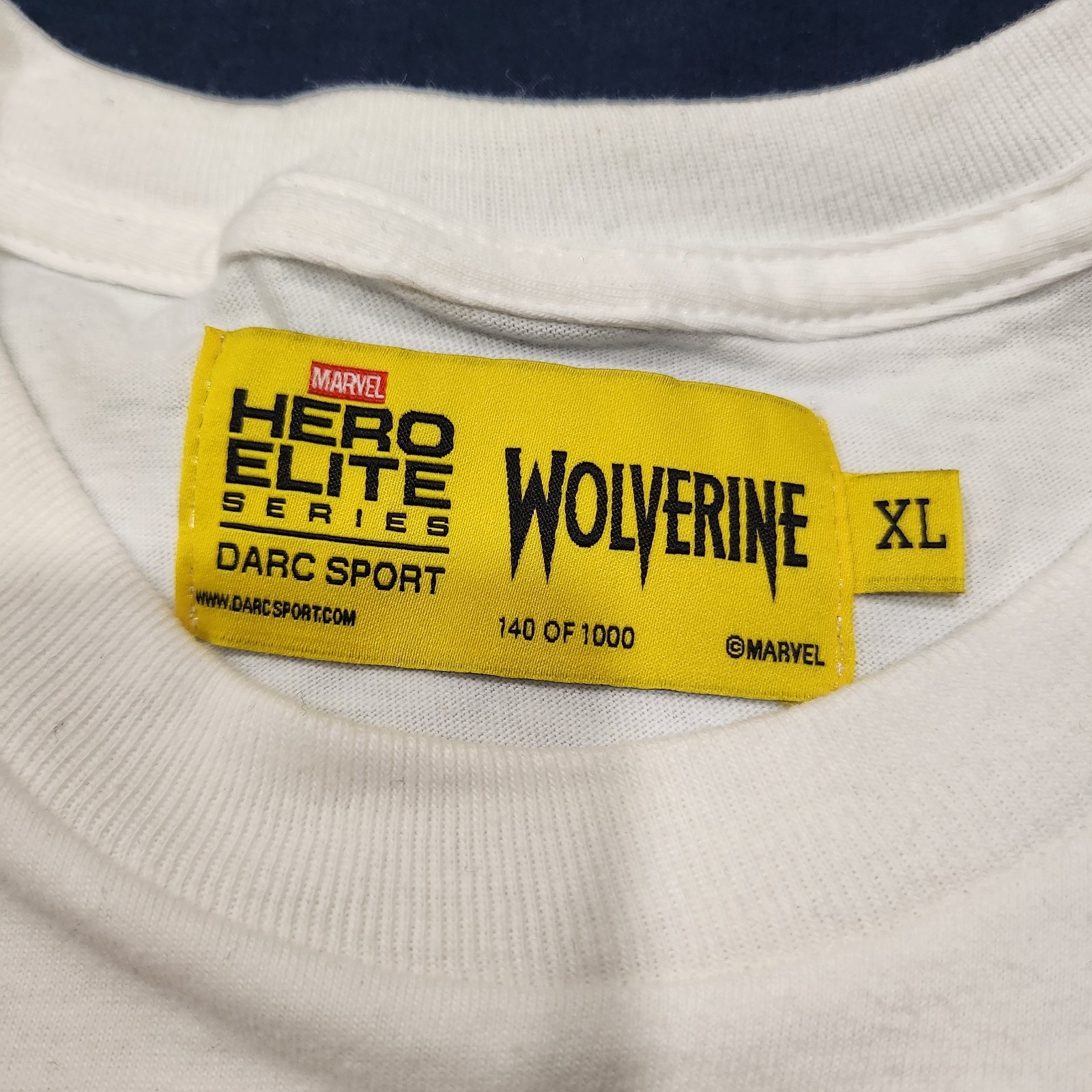 Darc Sport Hero Elite Marvel Wolverine “Never Surrender” Oversized Tee White XL