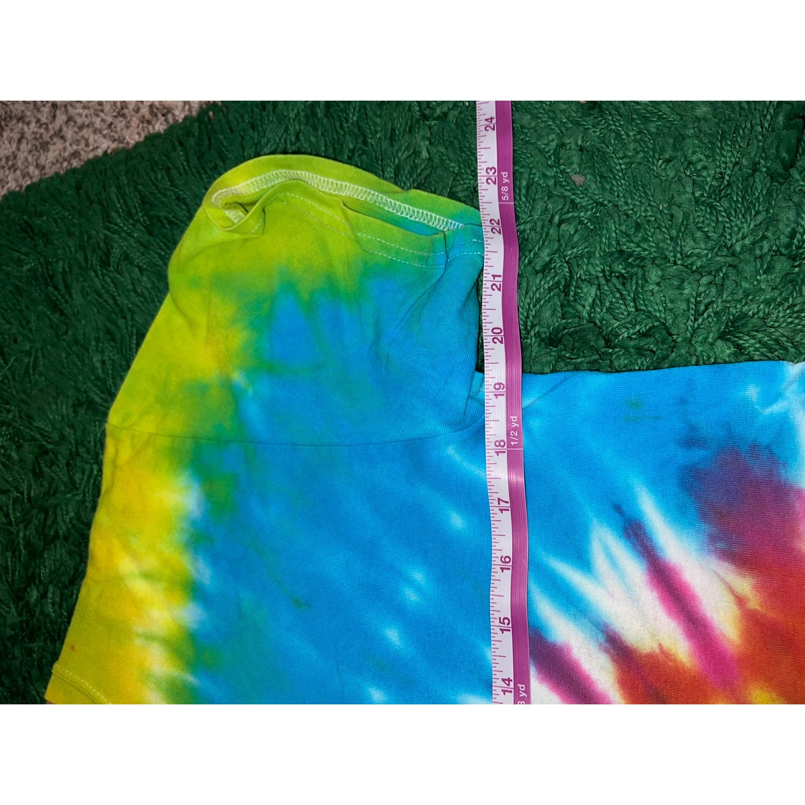Vintage Gildan Rainbow Tie DYe Shirt Spiral Multicolor Tee VTG M Medium