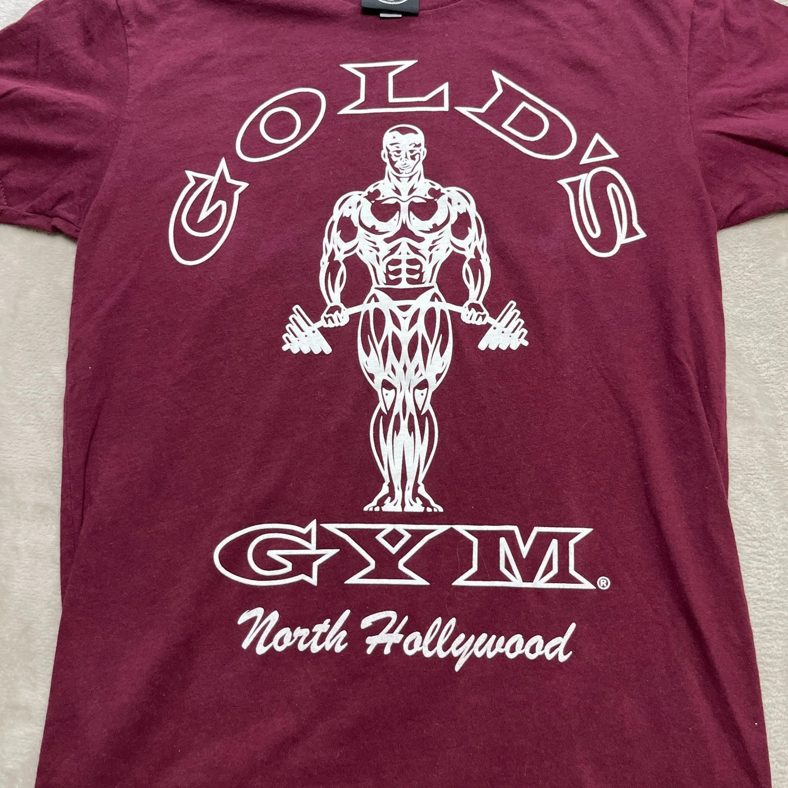 Gold’s Gym North Hollywood Bodybuilding Workout Fitness Men Muscle Tee S-5XL