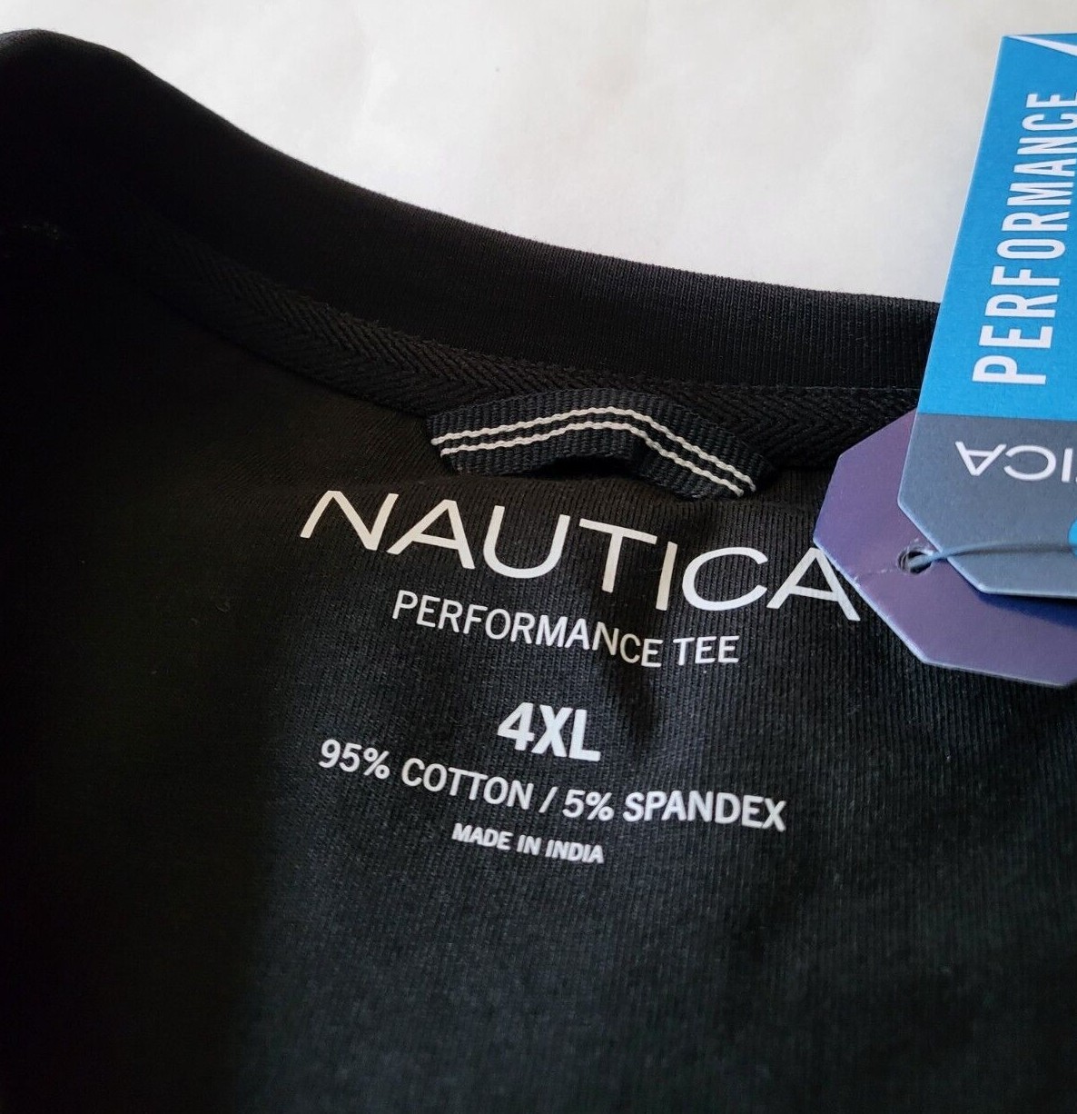NAUTICA Mens t-shirt crew neck Size 2XL 3XL Navy Black short sleeve