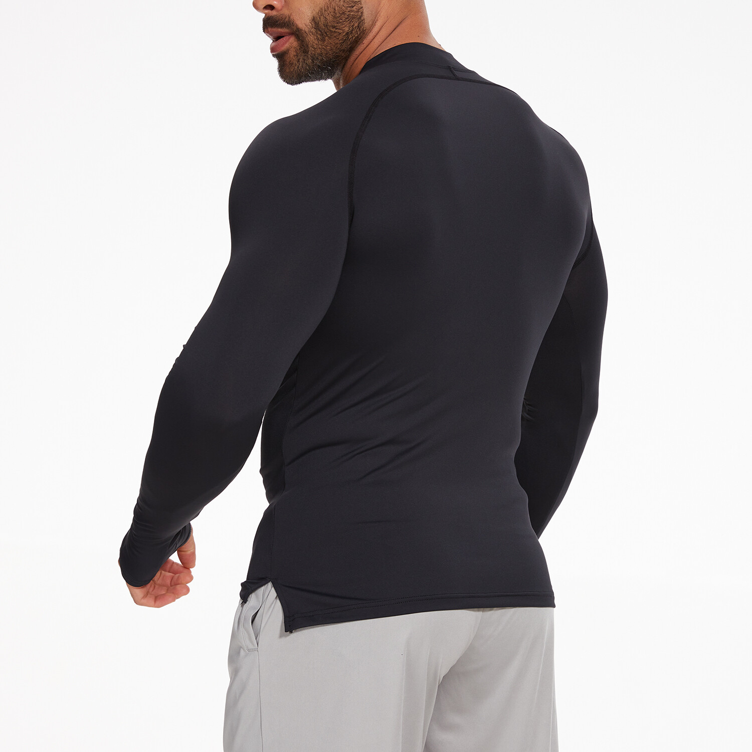 Men’s 1/4 Zip Long Sleeve Shirt Quick Dry Running Tops Athletic Quarter T-Shirt