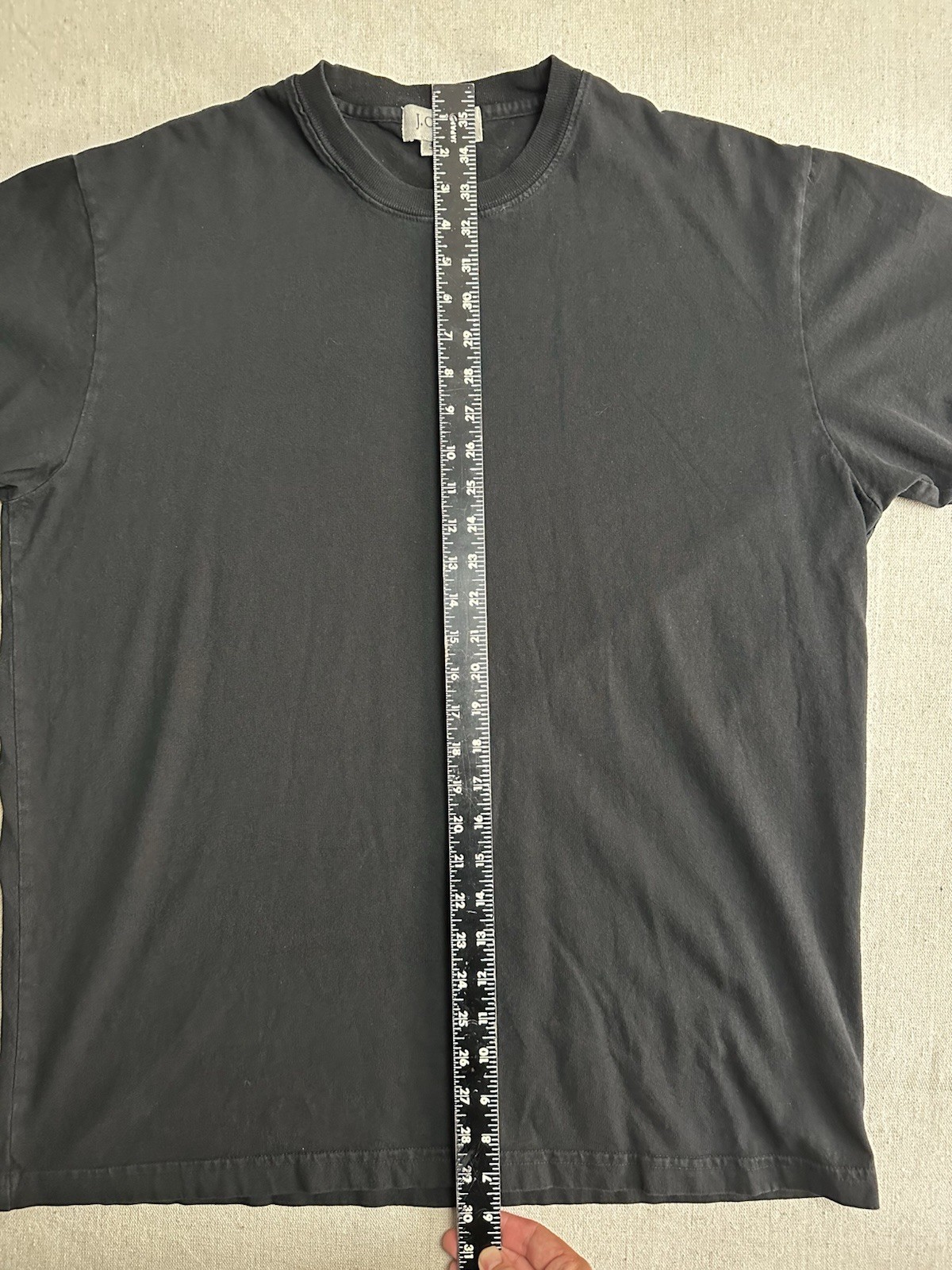 Vintage 90s J.Crew T-Shirt Men’s Medium Black Made In USA 100% Cotton Boxy Fit