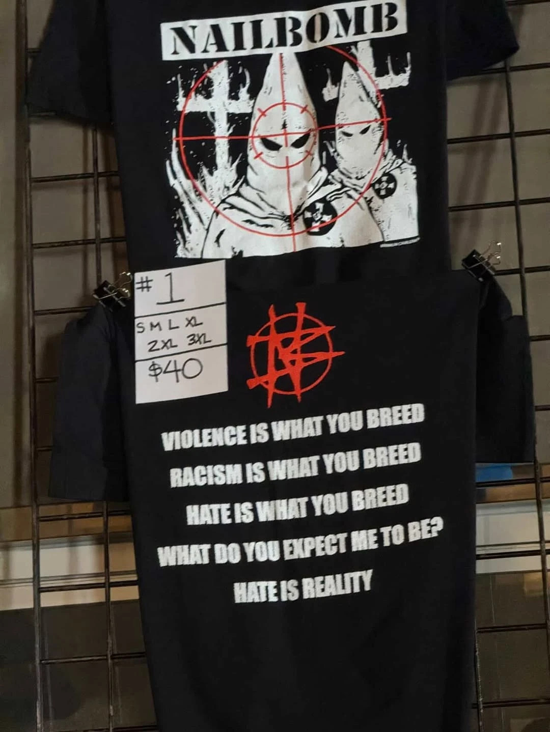 Nailbomb Spring Tour 2026 Reprint Graphic T-Shirt