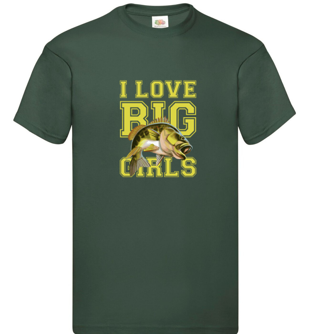 Fishing I Love Big Girls Fish Humour Novelty T Shirt Various Colours And Sizes