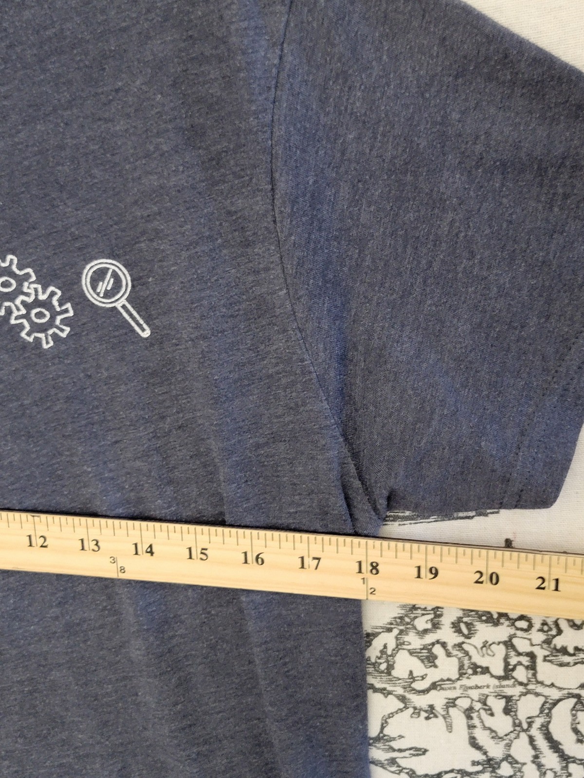 Next Level Apparel Men’s Graphic T-Shirt – Blue – Size M