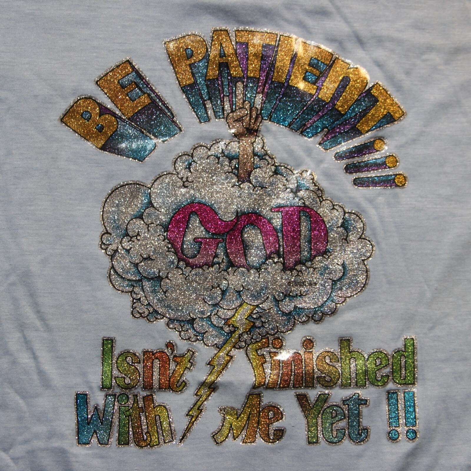 VTG 70s God / Jesus Tee 1978 ROACH Iron On Hanes 50/50 Single USA T Shirt L