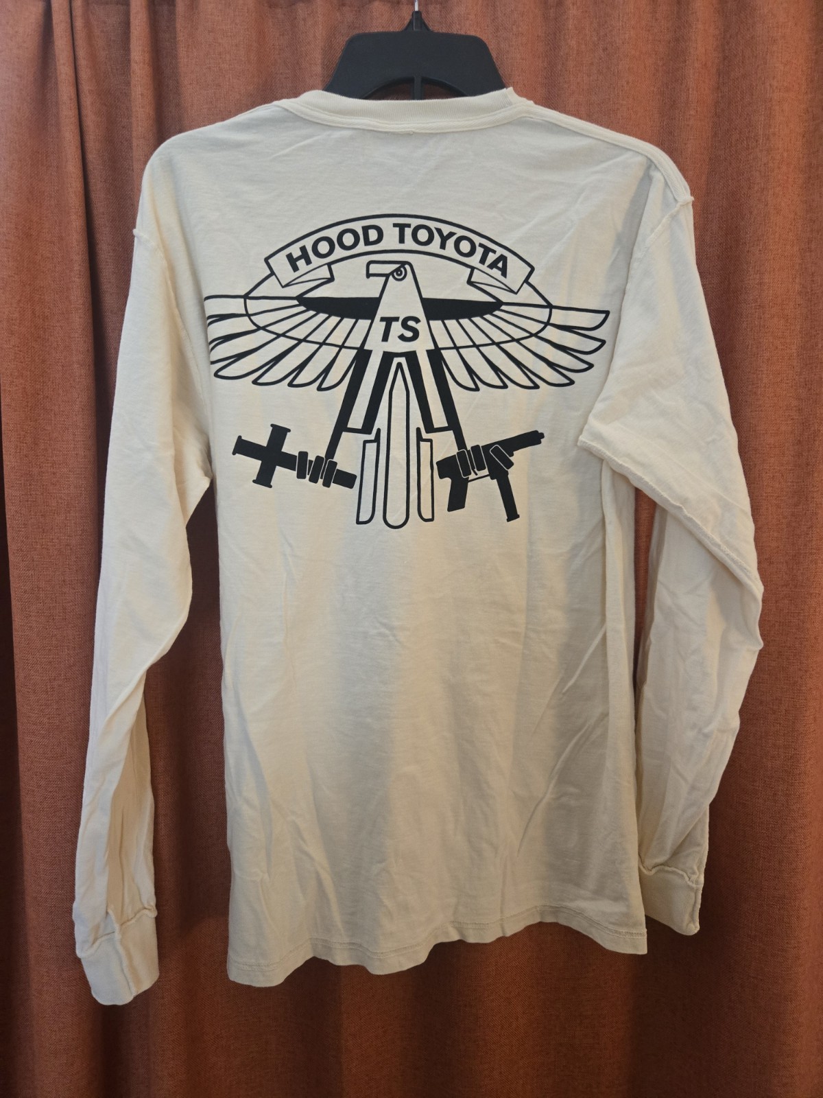 Travis Scott Men’s Off White Hood Toyota Birds Archive Long Sleeve Tee S