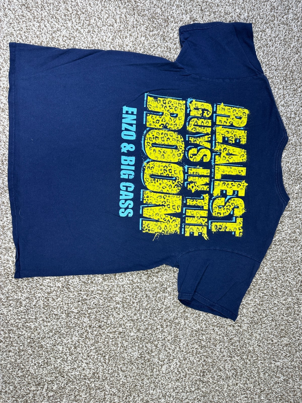 WWE Enzo & Big Cass BADA BOOM Realest Guys In The Room VTG 2017 T-Shirt Size L