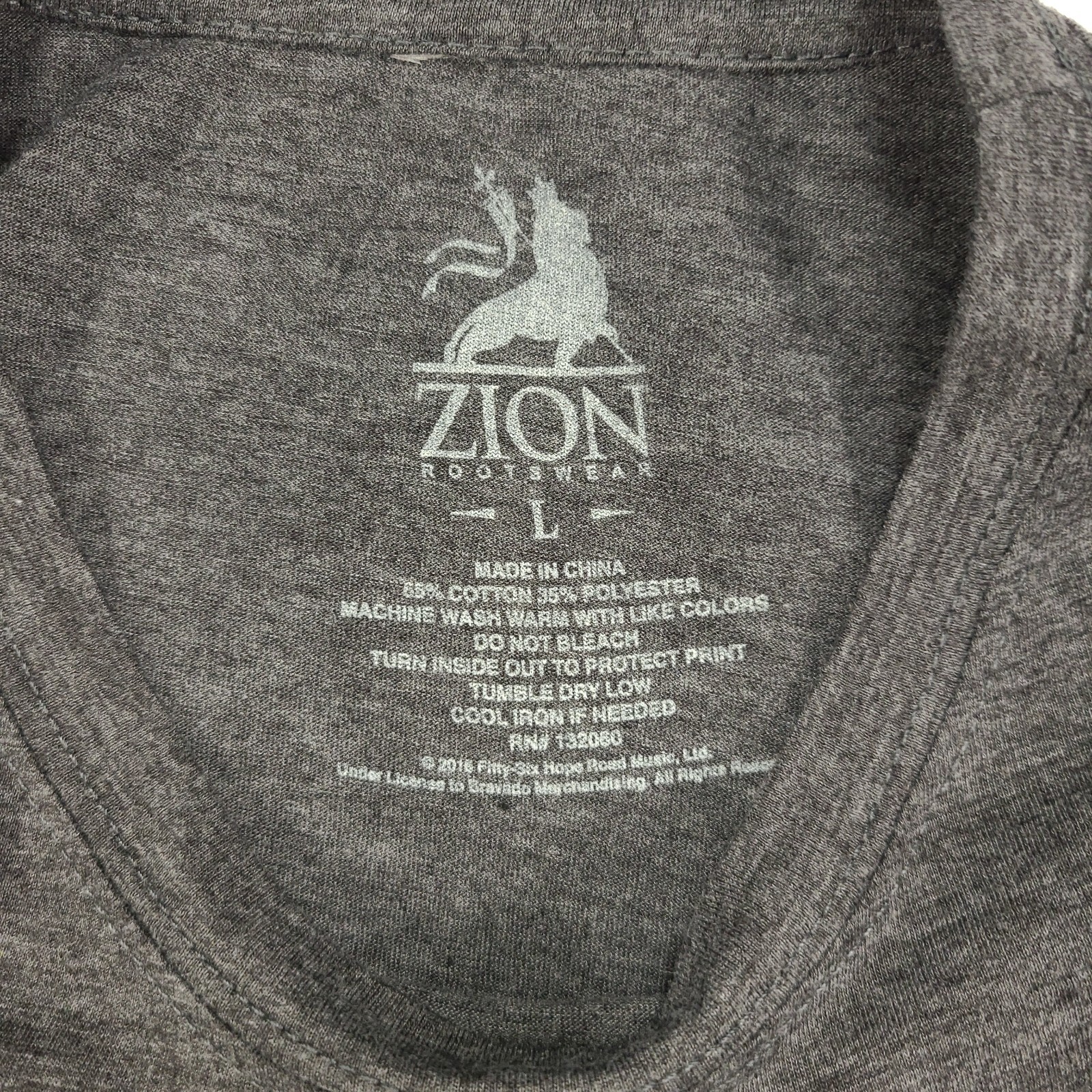 Bob Marley and the Wailers Mens T Shirt Size L Large Zion Rootswear NEW #p86