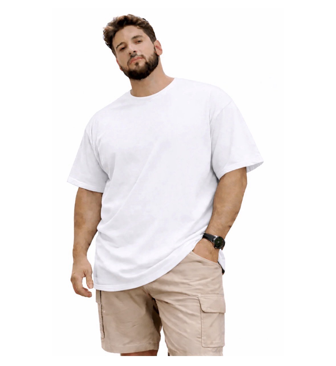 NWT Greystone Big & Tall Men’s White T-Shirt , 8 XL