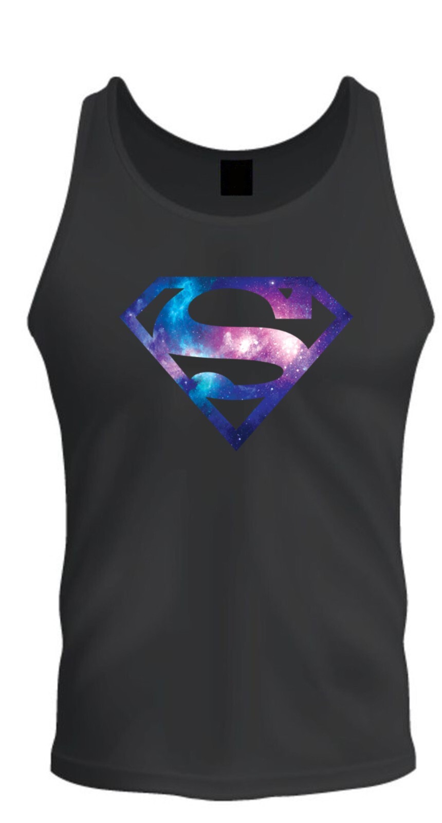 Superman Shirt Unisex T-shirt Tee Black T-Shirt Tee Tank Top