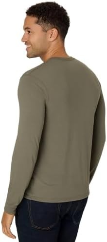 Men’s Shirt Long Sleeve Fatigue Green Regular Fit Polyester, Ring Spun Cotton