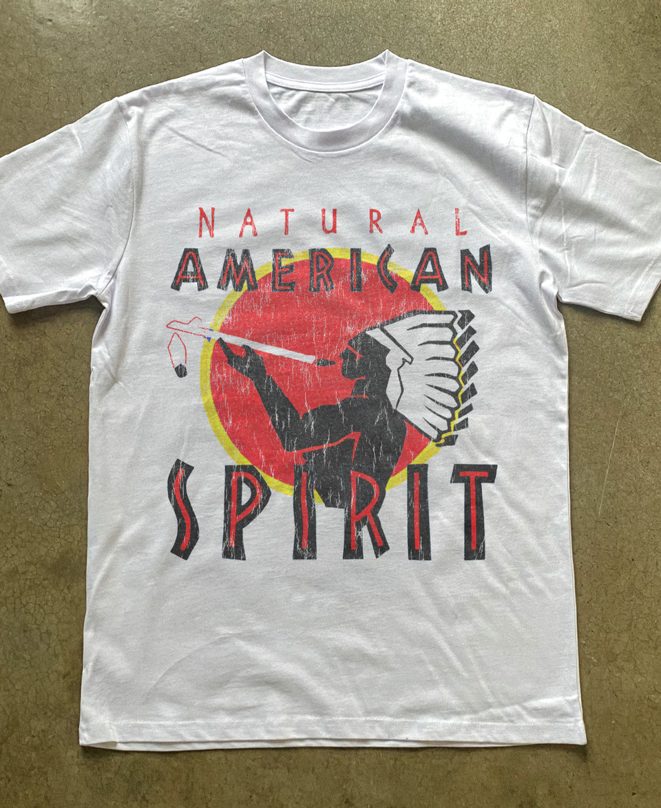 Natural American Spirit Vintage T-Shirt Retro Logo Graphic Tee