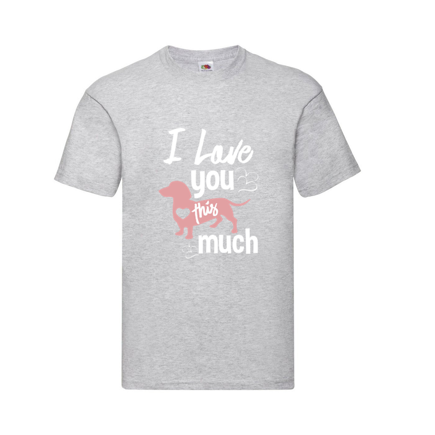 Dog Dachshund Love You Much Humour Novelty T Shirt Various Colours And Sizes
