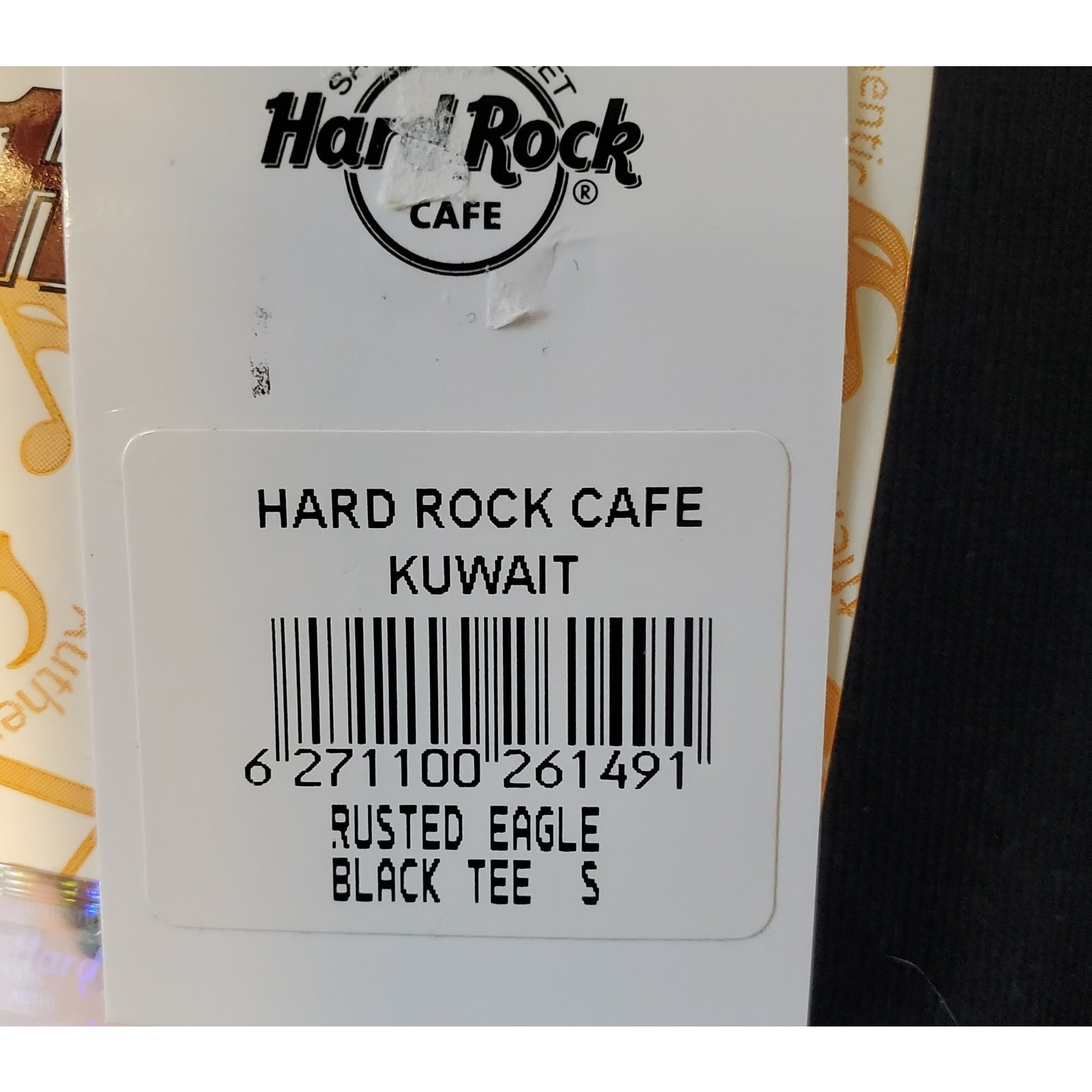Hard Rock Cafe Kuwait Vintage Short Sleeve Black T-shirt Size S Deadstock