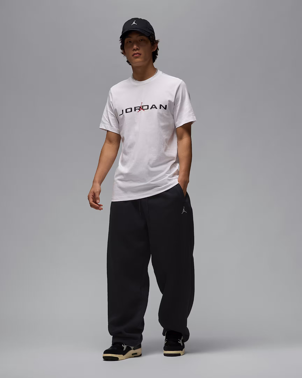 Nike Nike Jordan Air Men’s T-shirt IB7353-101 White/Black US Size XS-3XL New