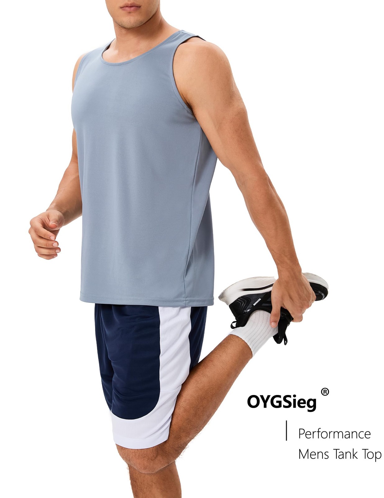 6 Pack Men’s Quick Dry Workout Tank Tops Breathable Gym Sleeveless Muscle Shi…