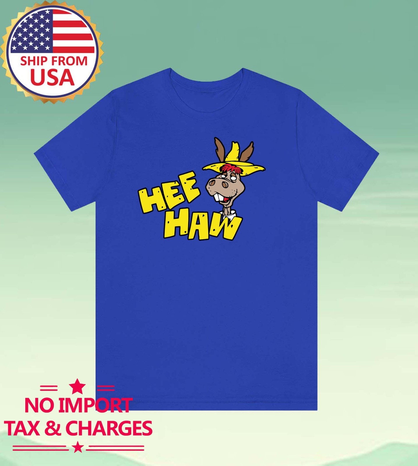 Hee Haw Country TV Show Men’s Blue Size S-5XL