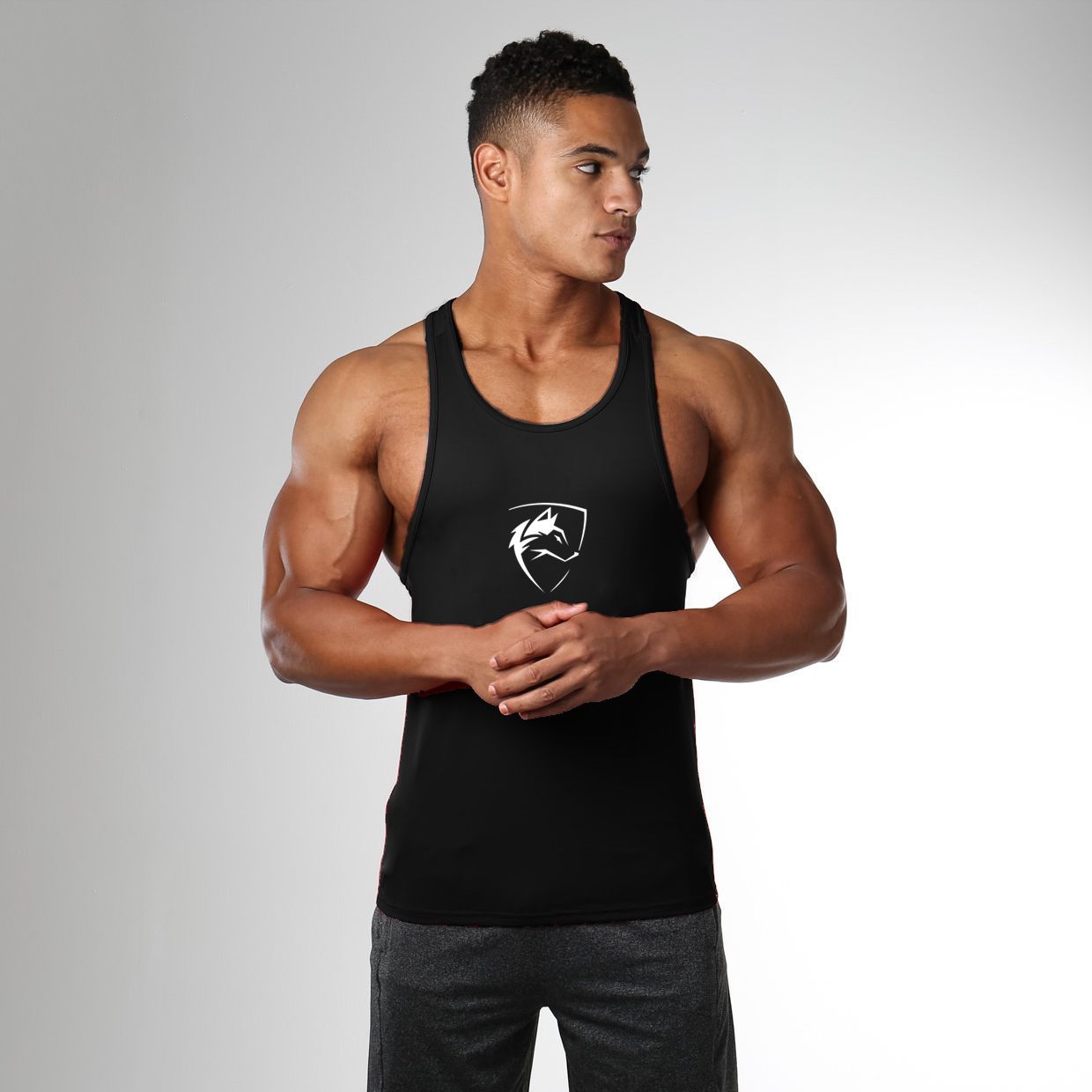 Pro Workout Cotton Y-Back Tank Tops Fitness Stringer Muscle Vest Clothing