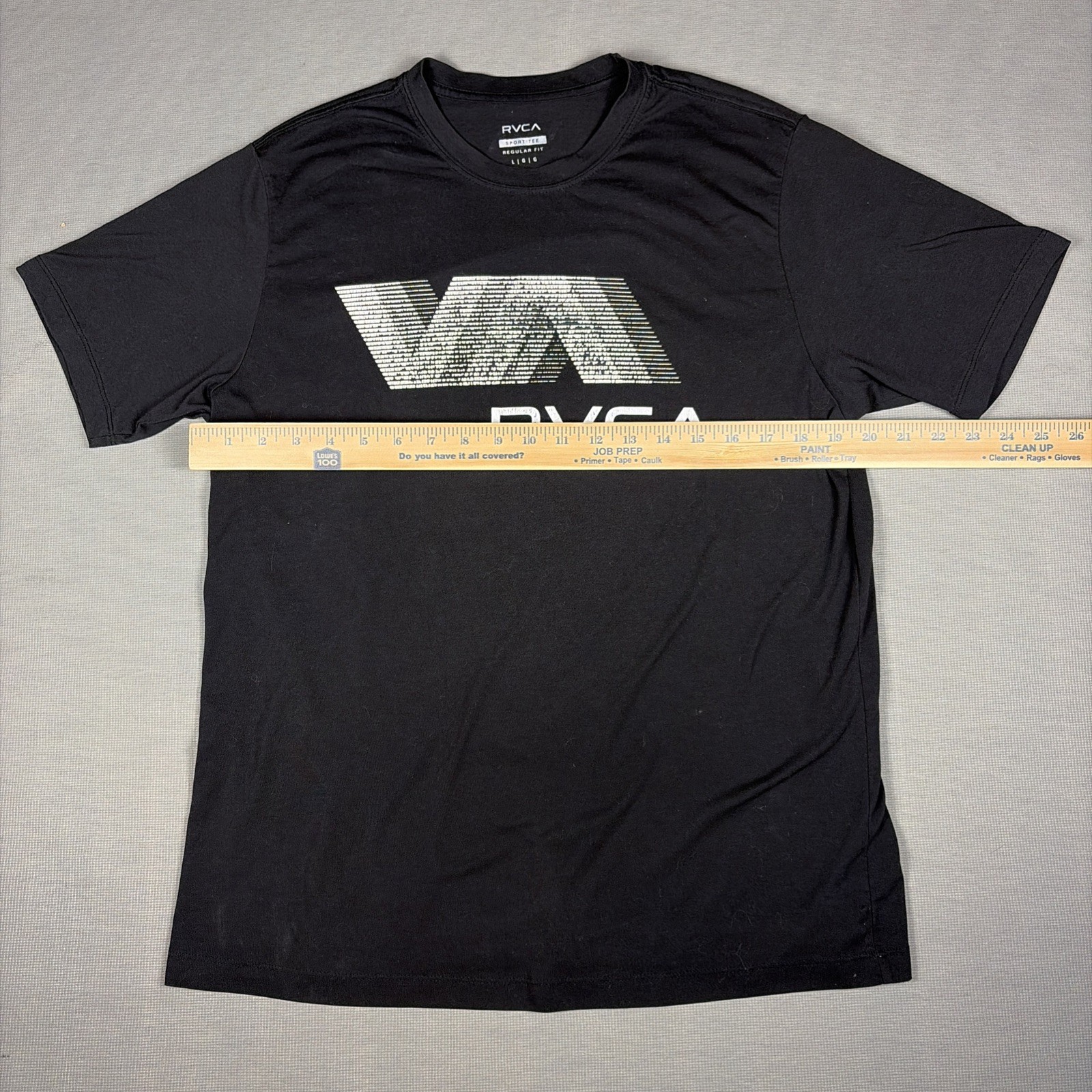 RVCA Men’s Sport Tee T-Shirt – Black L