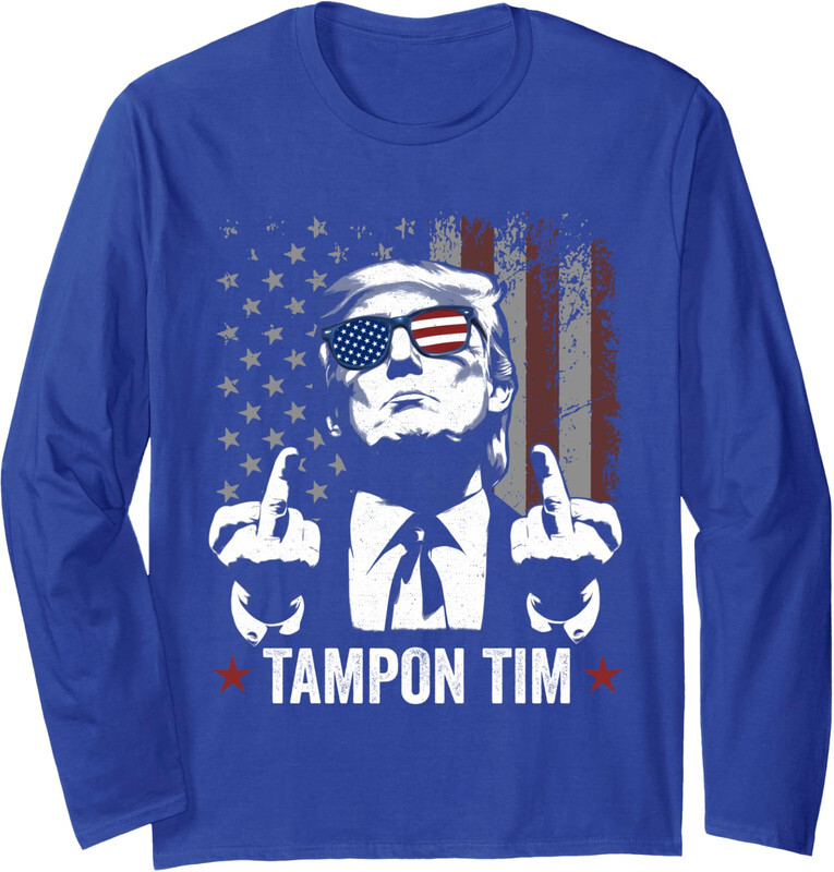 Tampon Tim Funny Vote Trump 2024 Election Funny Gift Long Sleeve Tshirt