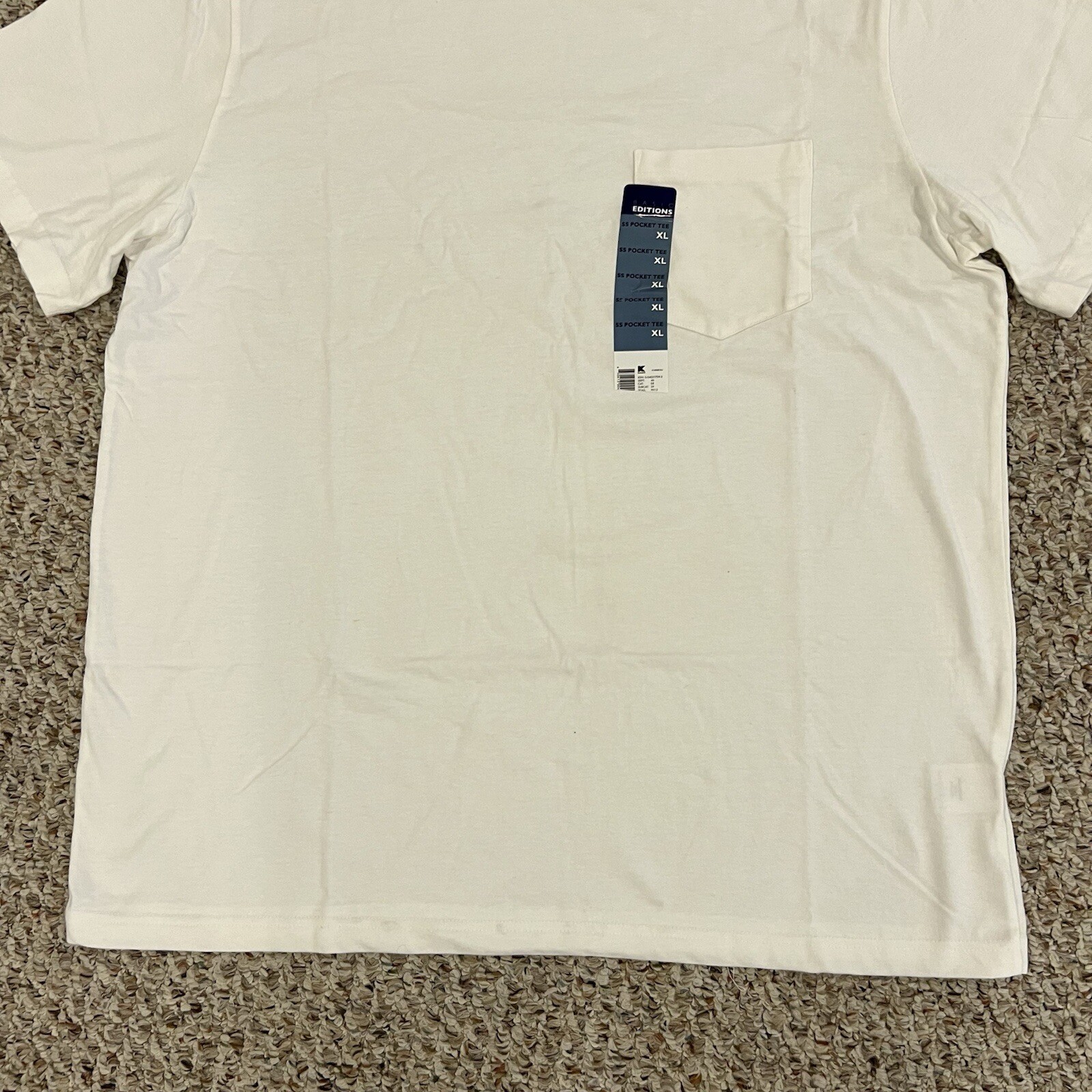 Basic Editions Tshirt Mens Short Sleeve Pullover With Pocket New