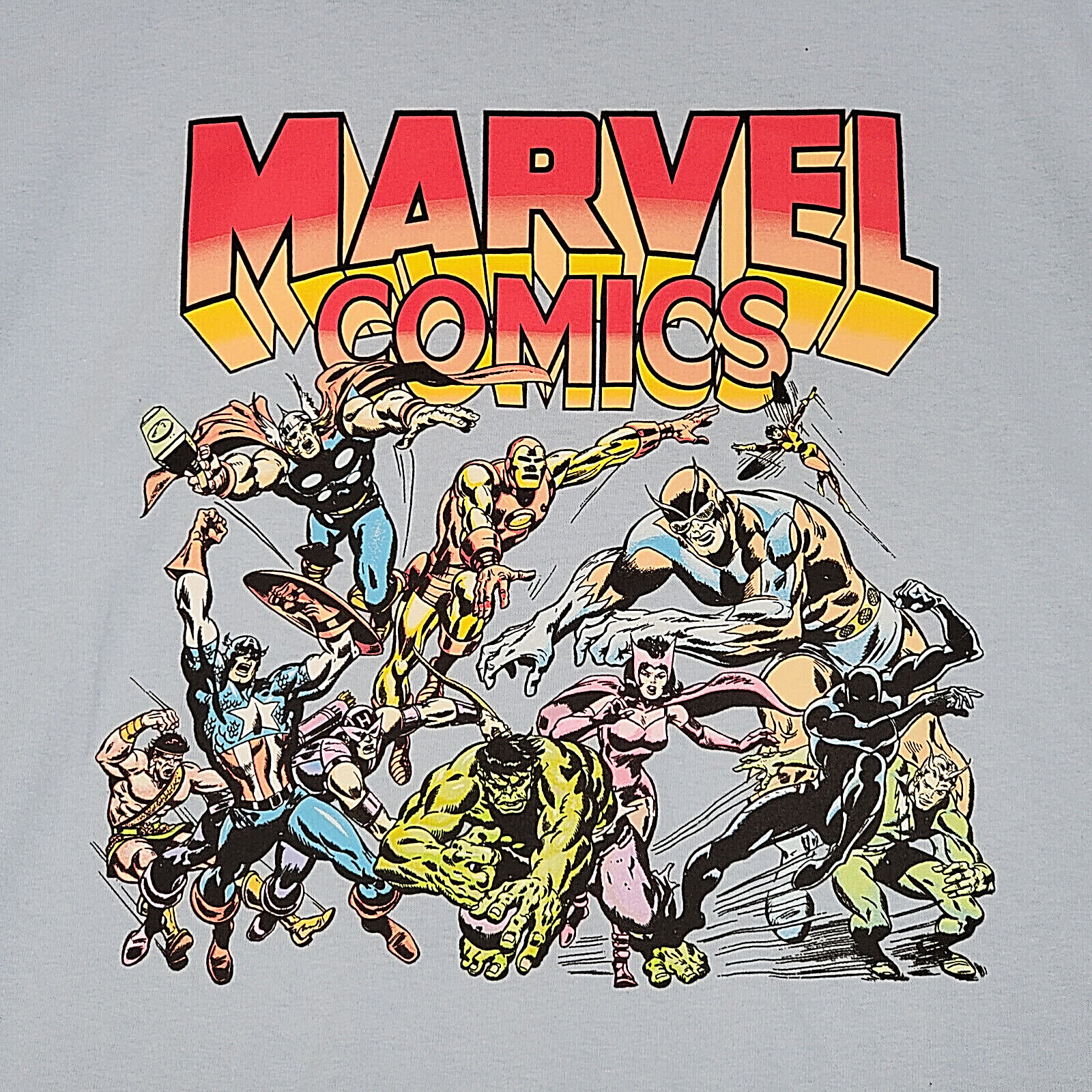 MARVEL Comics Mens 2XL XXL Blue Golden Age Aventures Hulk Thor Cpt America NWT