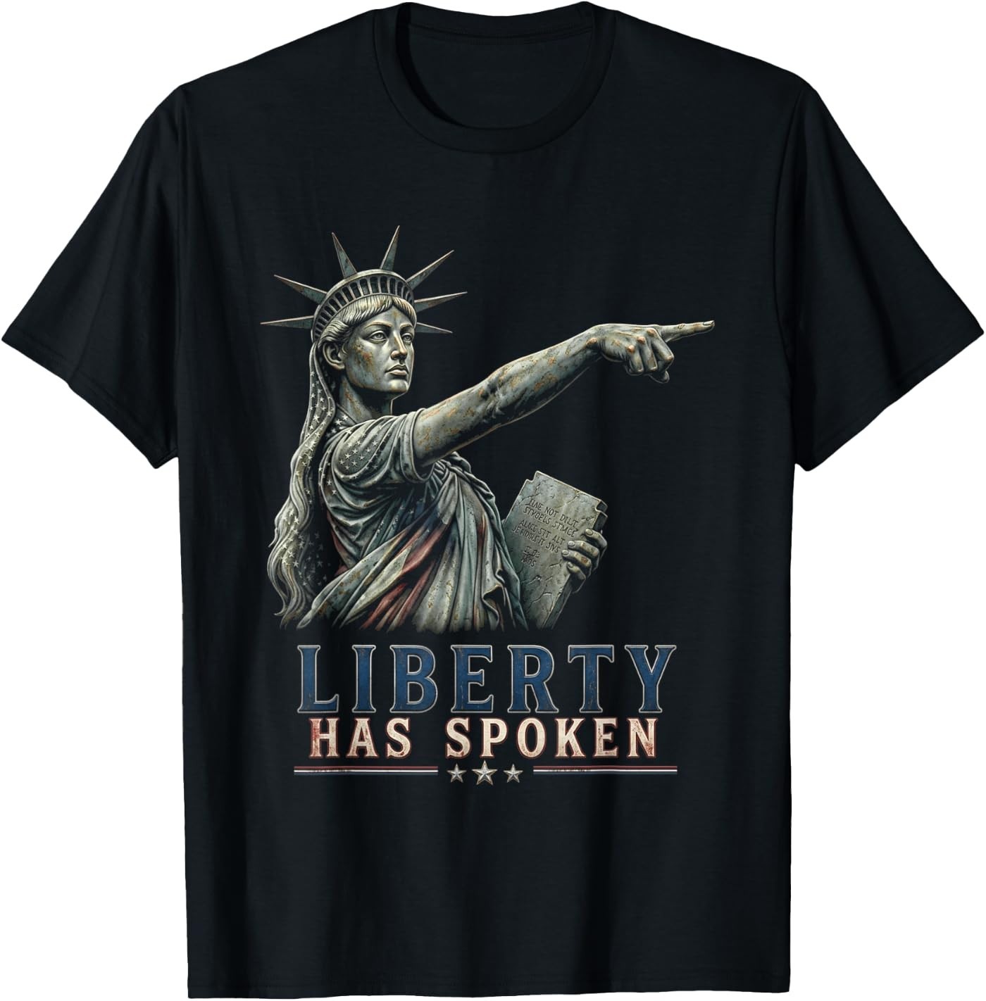 Retro Liberty Has Spoken Patriotic USA T-Shirt