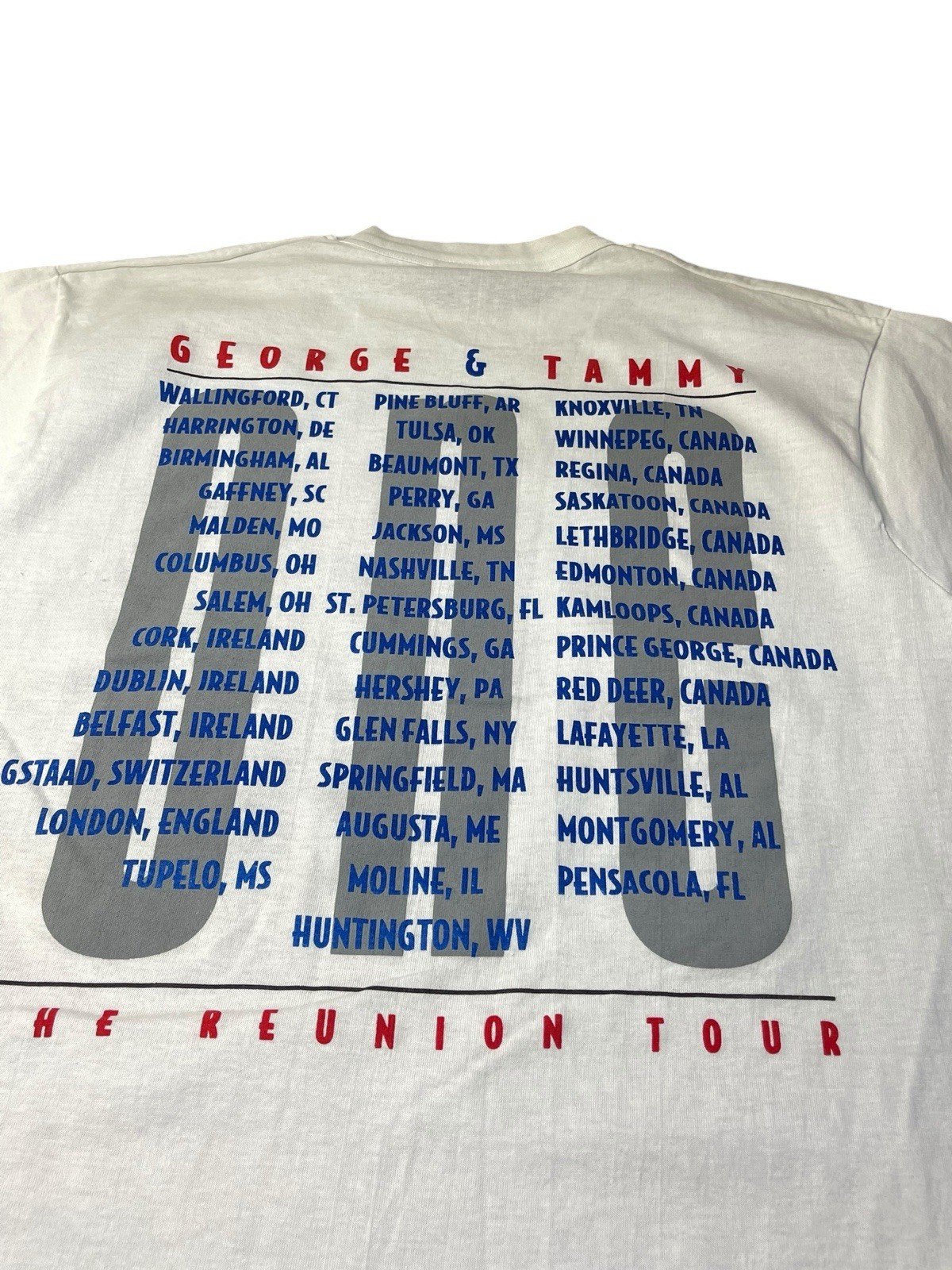 Vintage George & Tammy Shirt Large Country USA Reunion Tour 1995 Single Stitch