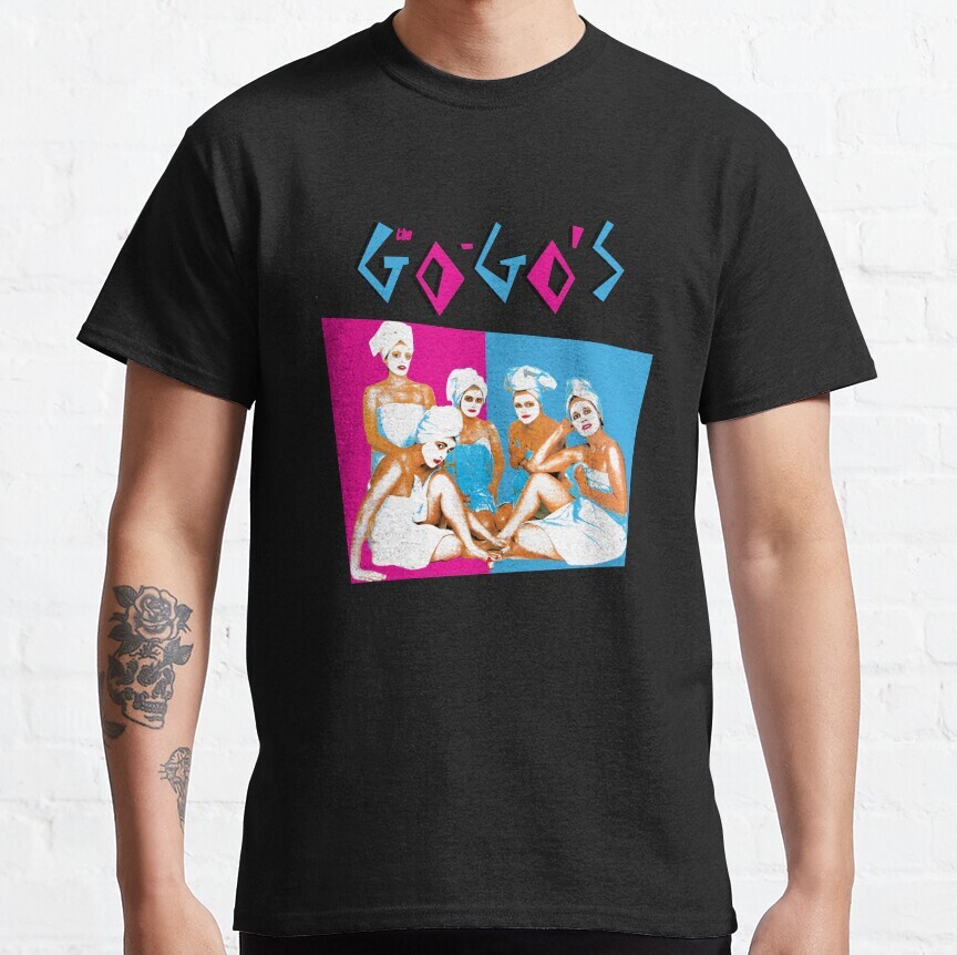 THE GO GOS SLIM FIT UNISEX WOMEN BOYS GRAPHIC TRENDING CLASSIC T-SHIRT