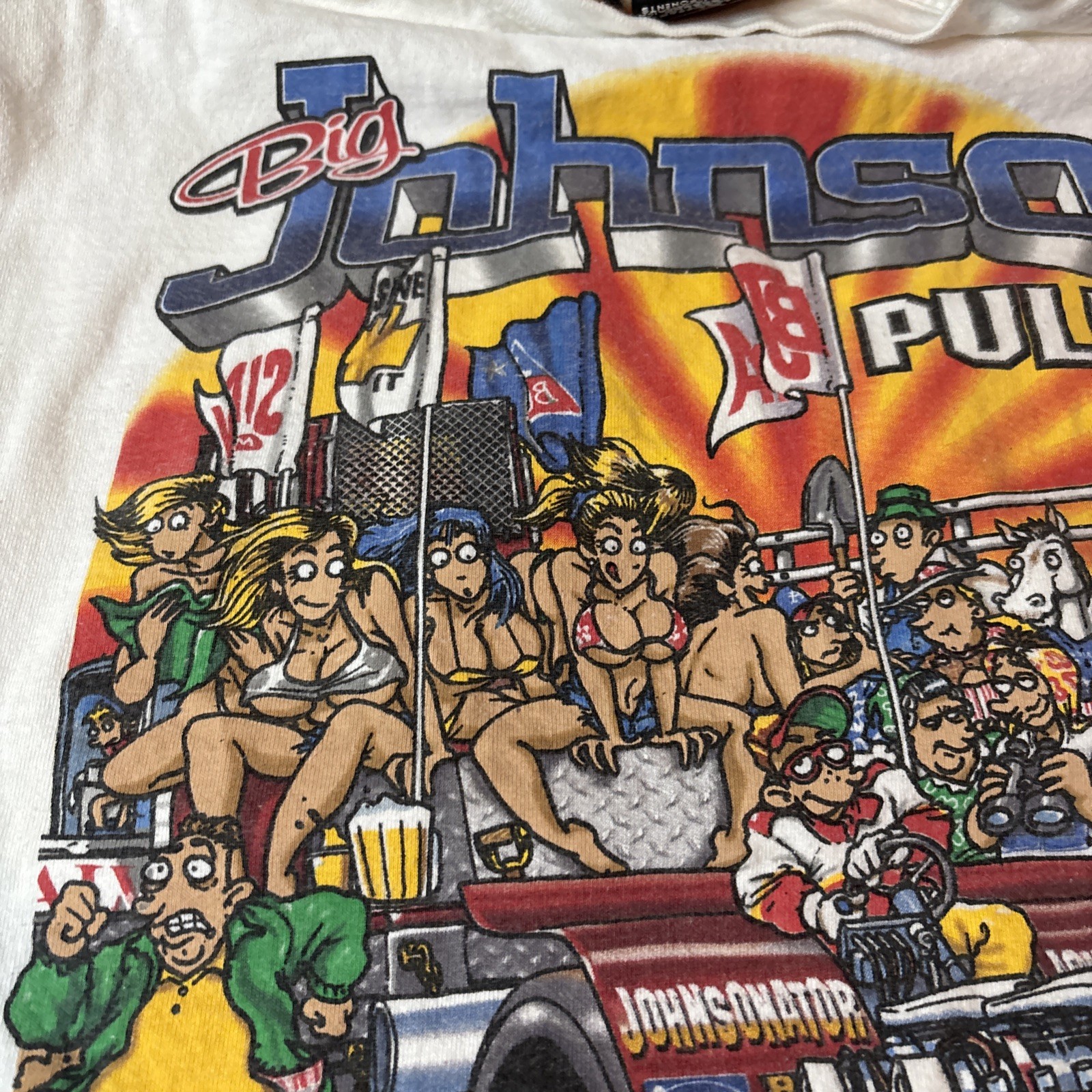 Big Johnson T-Shirt Size Extra Large XL Pullers Pull On This Tractor Vintage