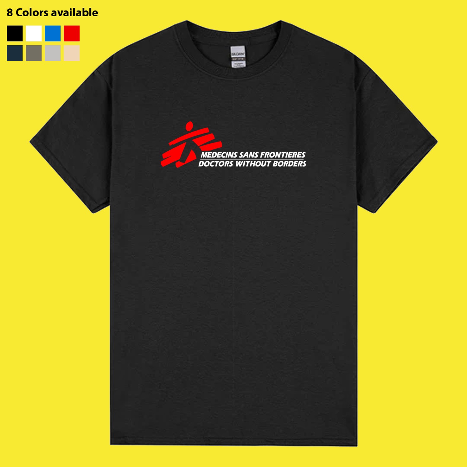 New Shirt MSF Doctors Without Borders Logo T-Shirt Funny Made In USA S – 5XL