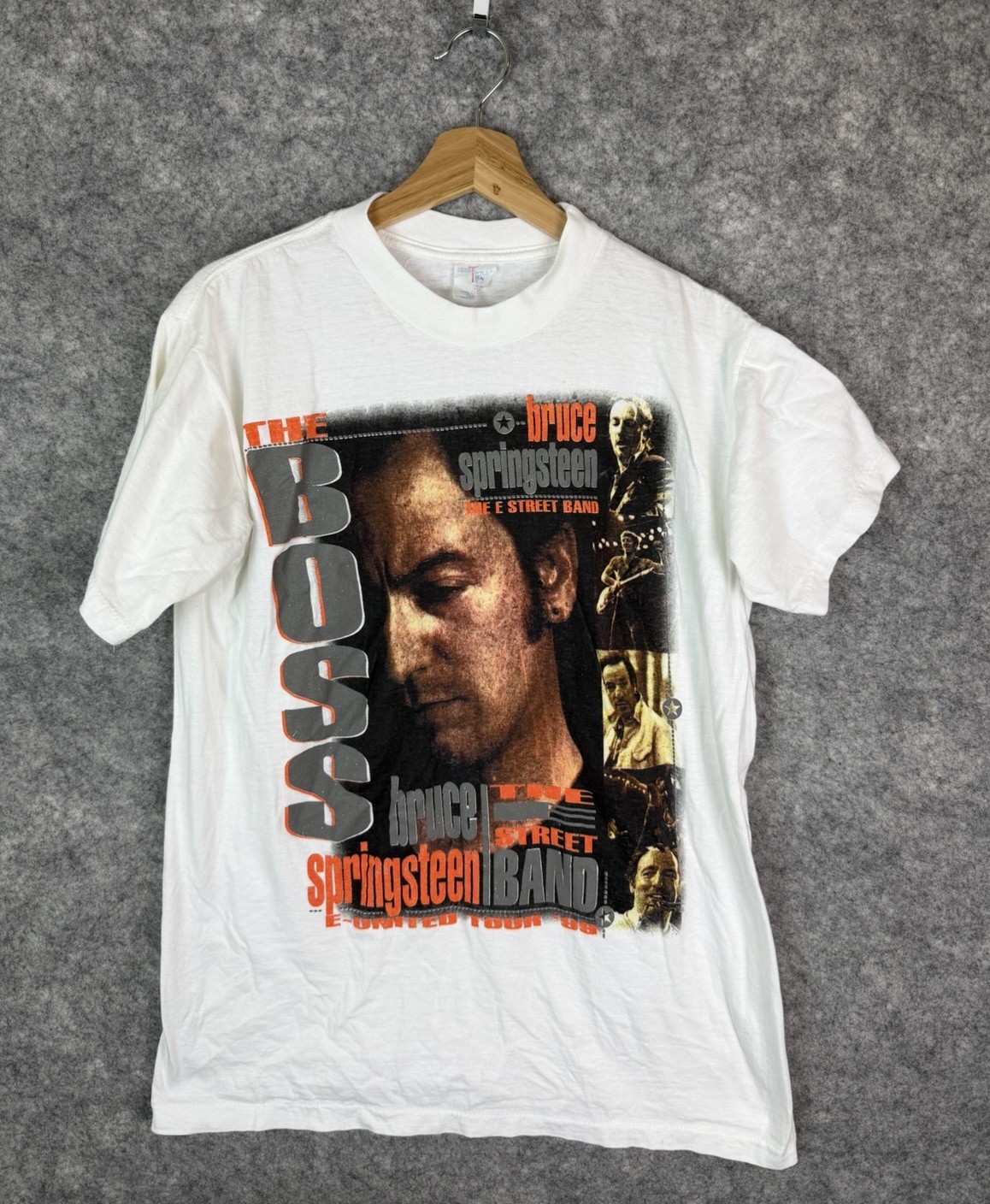 Vintage Bruce Springsteen T-Shirt Mens XL E Street Band Concert Rock And Roll