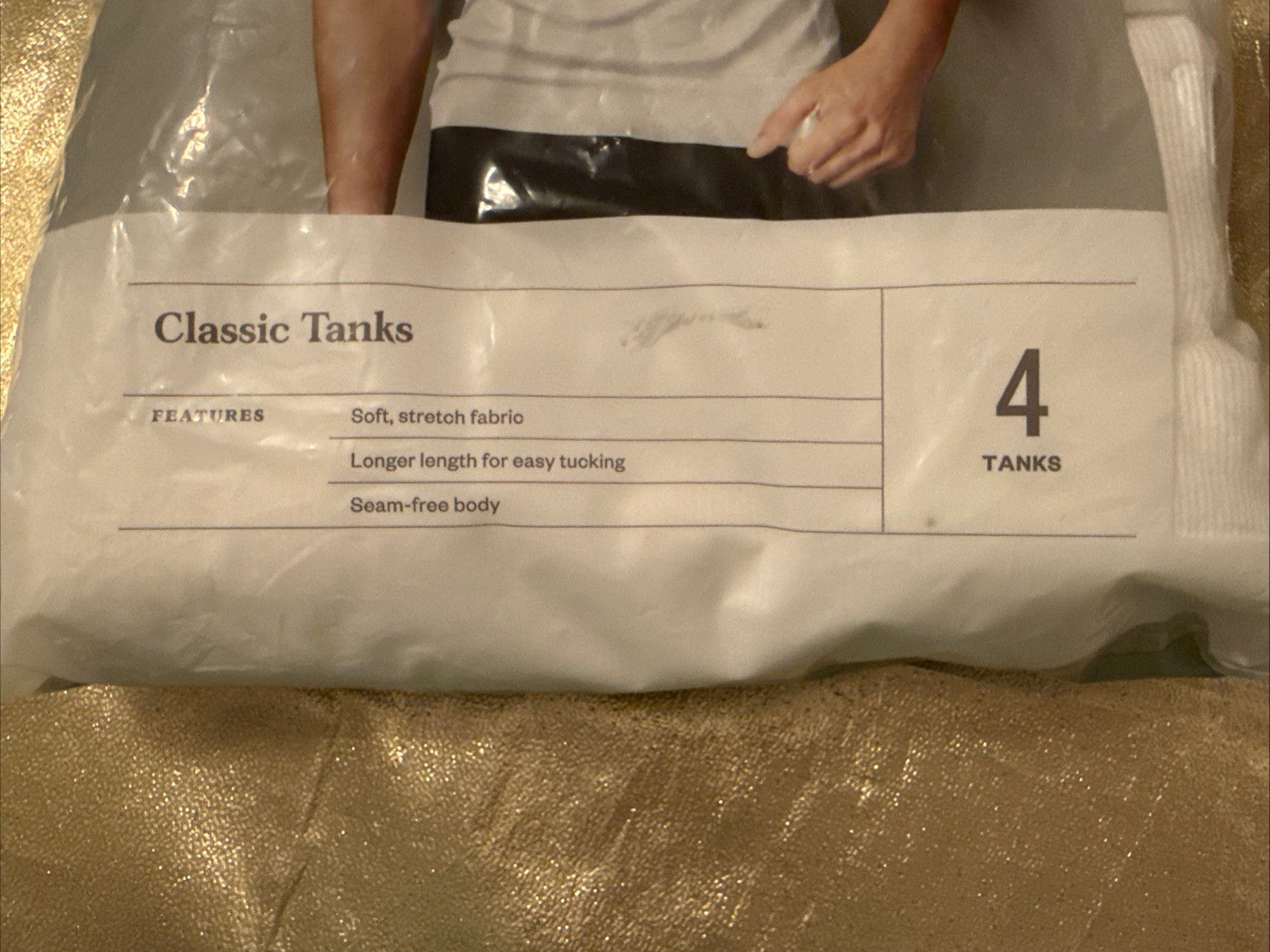 NWT Goodfellow Men’s 4 Pack Classic Ribbed Cotton Tanks White Size Small 34-36″
