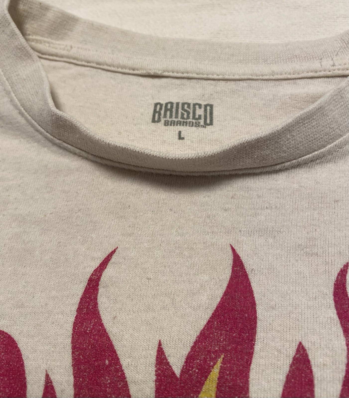 Brisco Brands “Everything Is Fine” Skull Distressed T Shirt. Vintage. Size Large
