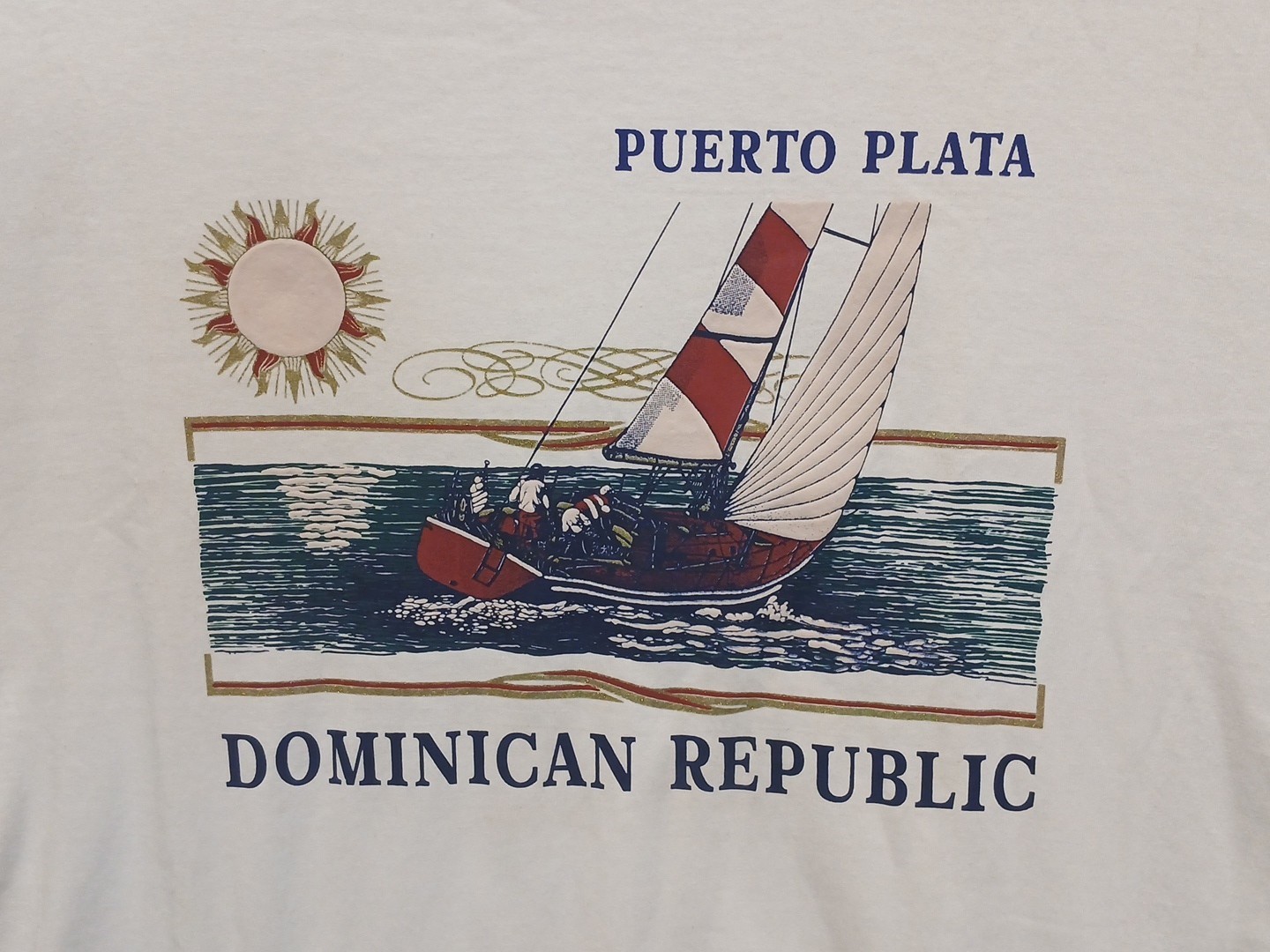 Wrangler Mens Size XXL White Tee Shirt Puerto Plata Dominican Republic