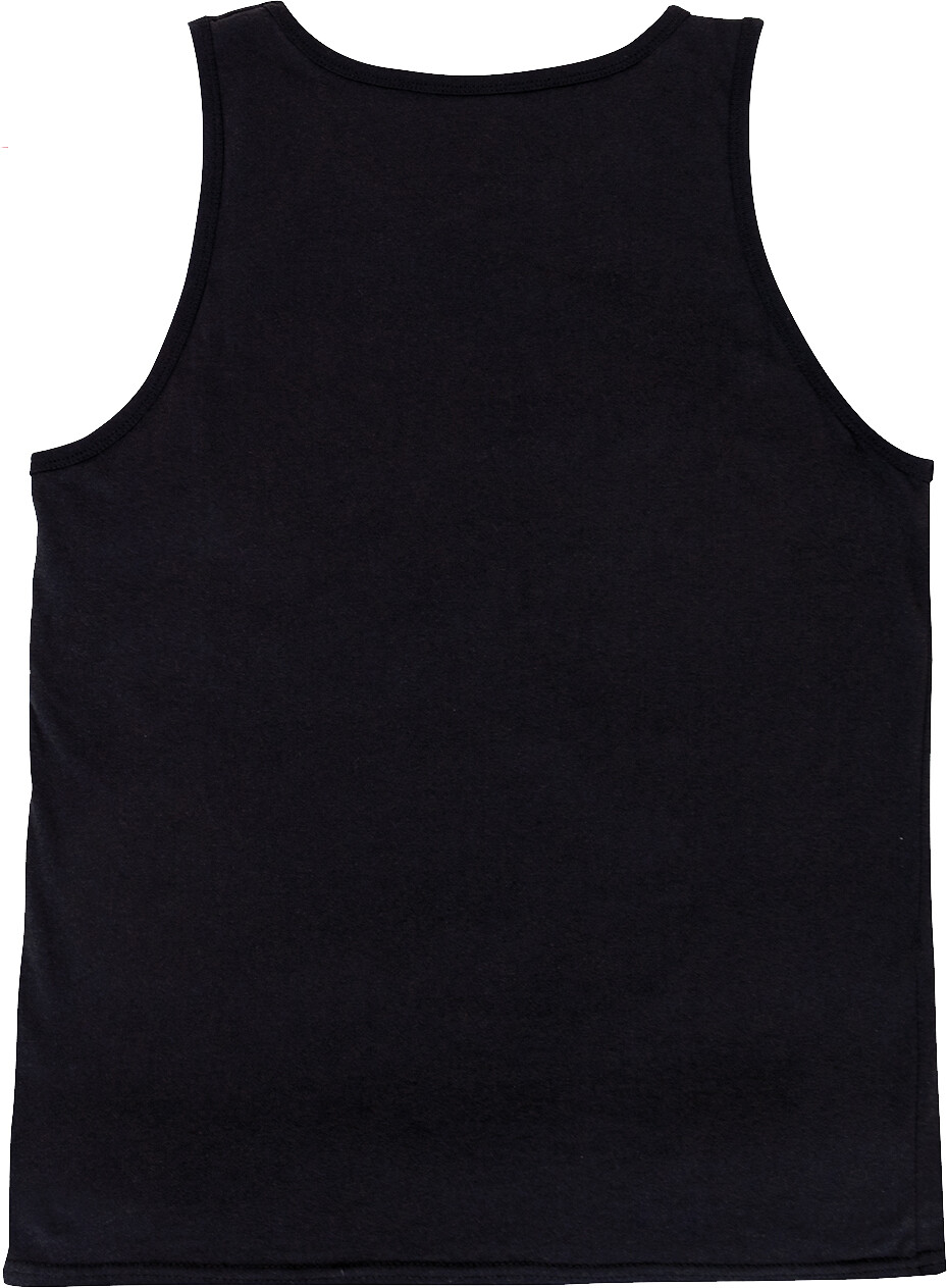 Black Tank Top Sleeveless Muscle Tee Distressed U.S. Flag T-Shirt