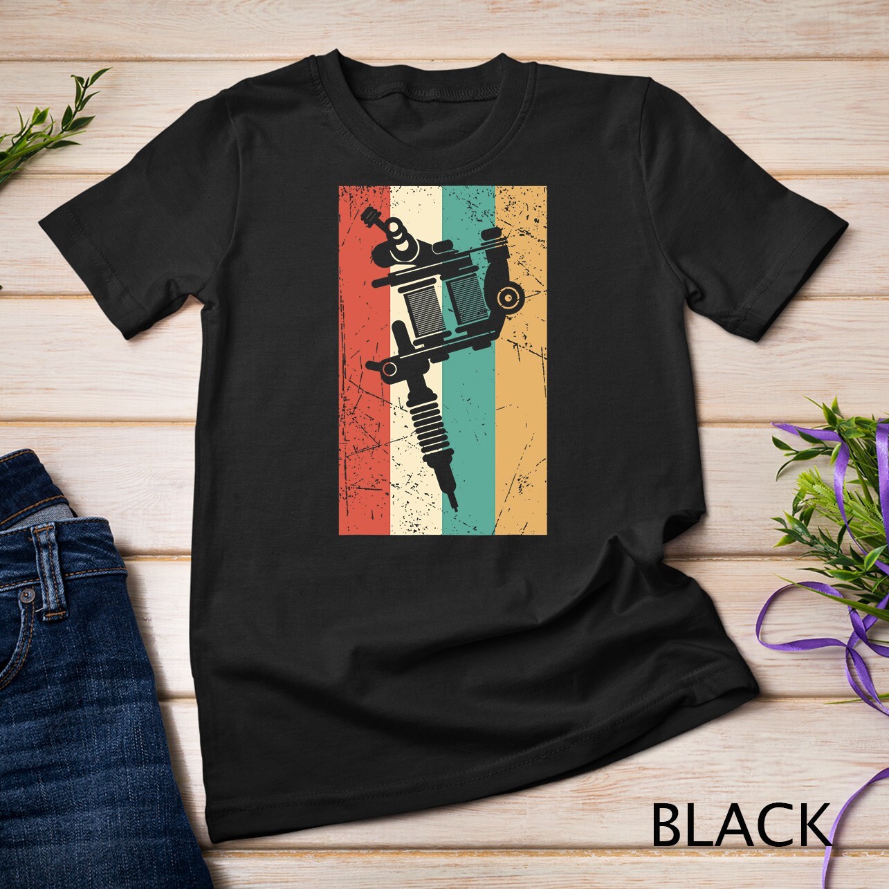 Retro Tattoo Artist Shirt, Ink Tat Machine Tee Gift Apparel Unisex T-shirt