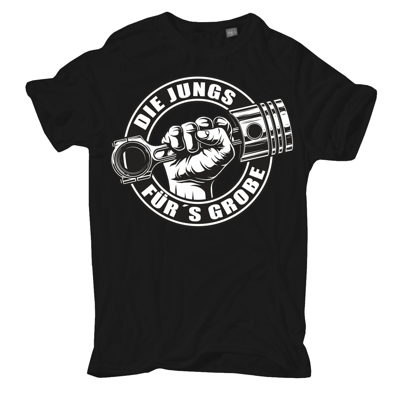 The boys T-shirt for rough pistons car motorcycle trucker biker passenger car S to 10XL