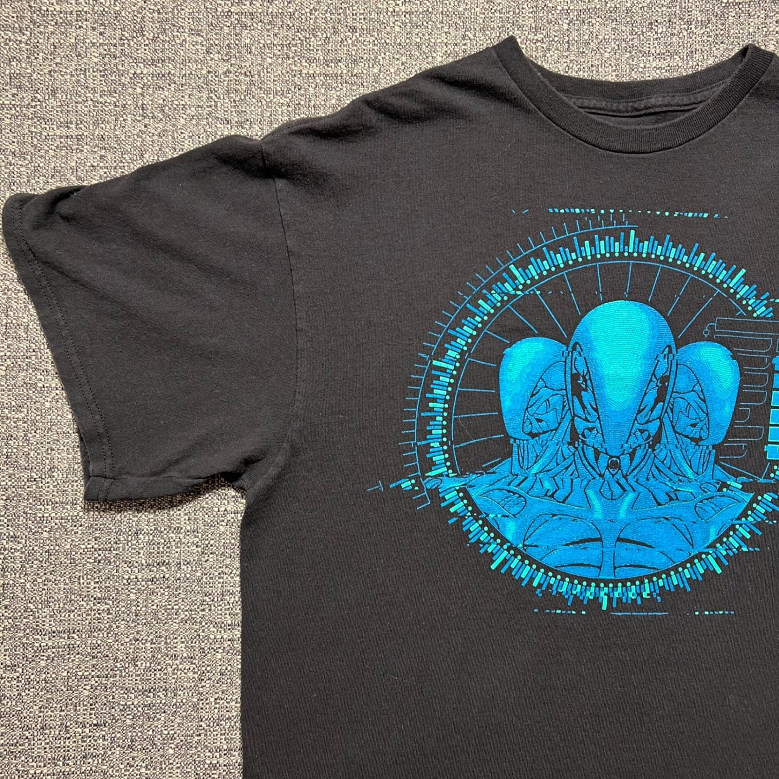 Westworld HBO Promo T Shirt Mens Large L Black Blue Drone Host Cyberpunk Sci Fi