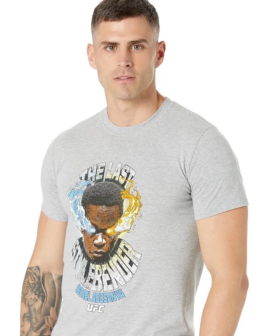 Israel Adesanya The Last Stylebender MMA Graphic Grey T-Shirt Men’s Size Large