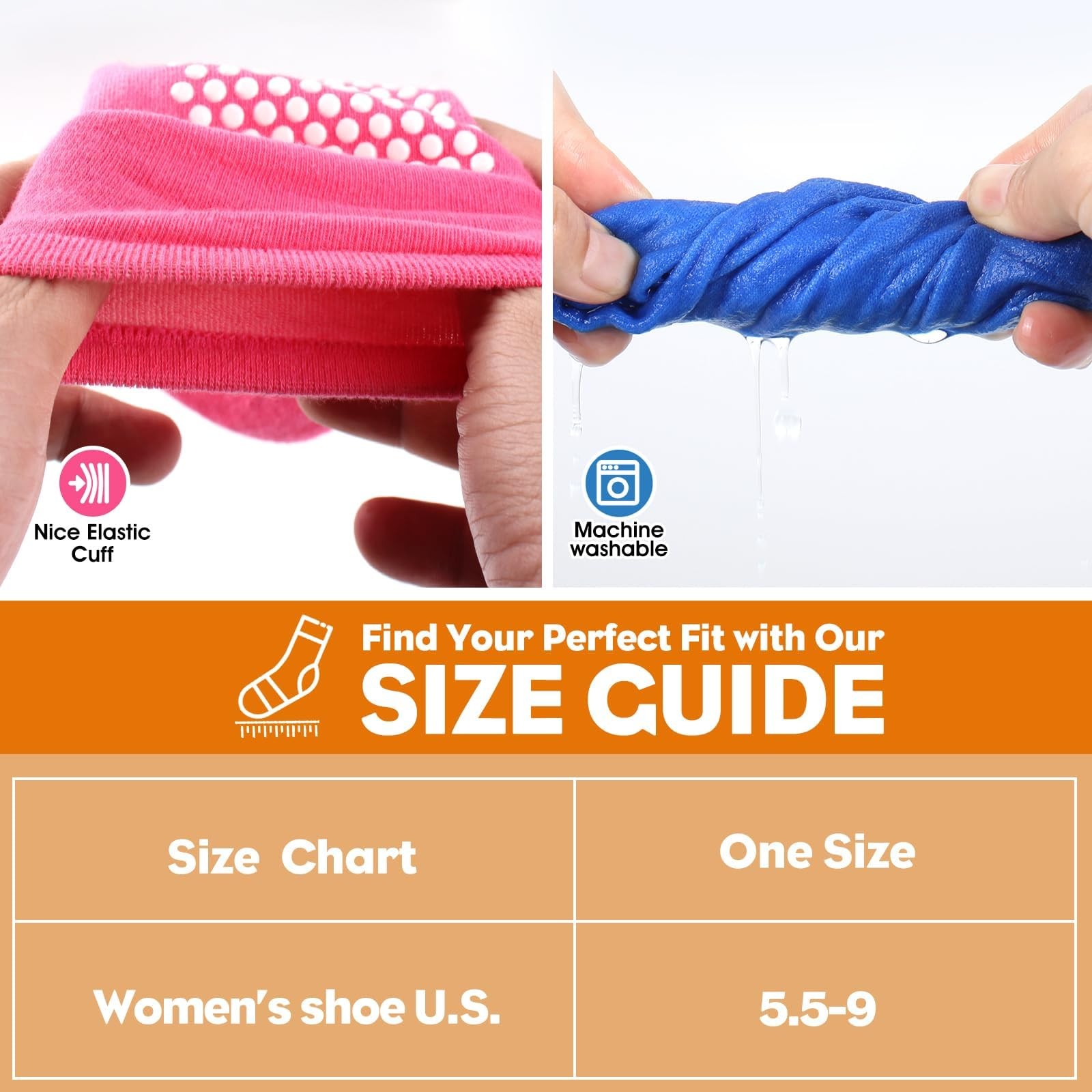 Grip Socks for Women Men- Non Slip Grippy Sticky Anti Skid Slipper Sock for …