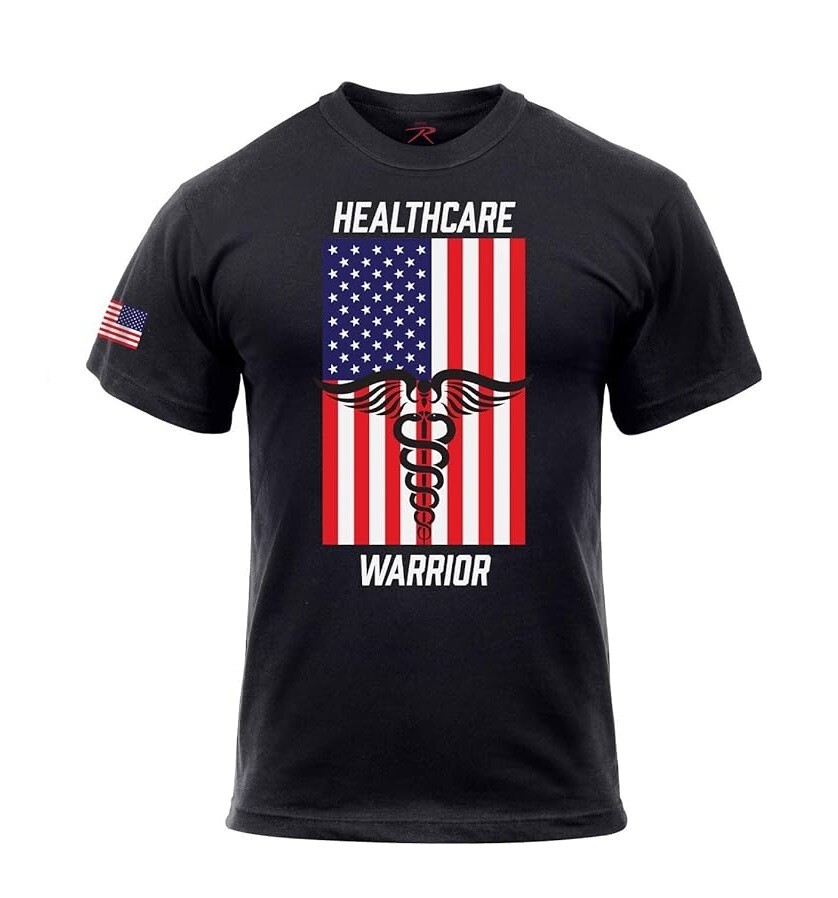 ROTHCO – HEALTHCARE WARRIOR / 60% COTTON 40% POLY / S-SLEEVE T-SHIRT (S)