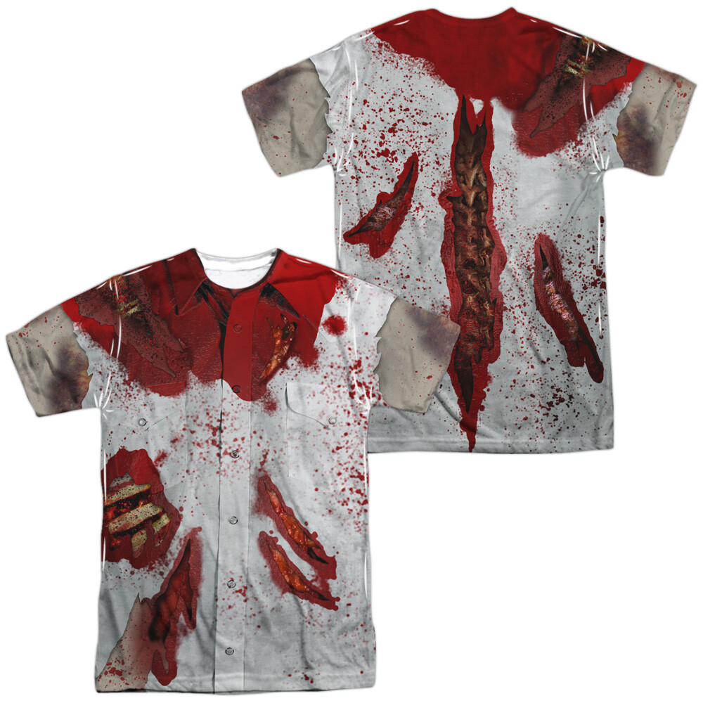 Rippied Zombie Unisex Adult Halloween Costume T Shirt (Front/Back), S-3XL