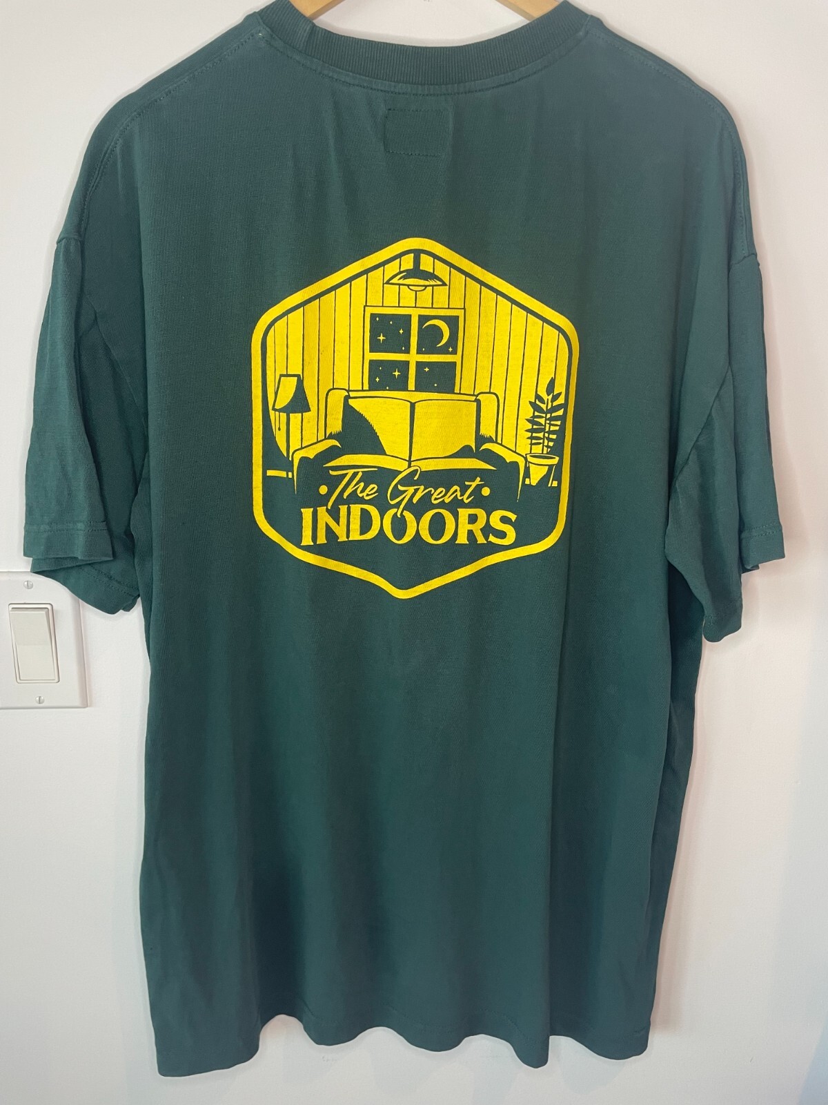 Sadire The Great Indoors Crew Neck Short Sleeve T Shirt Green Mens Size XL