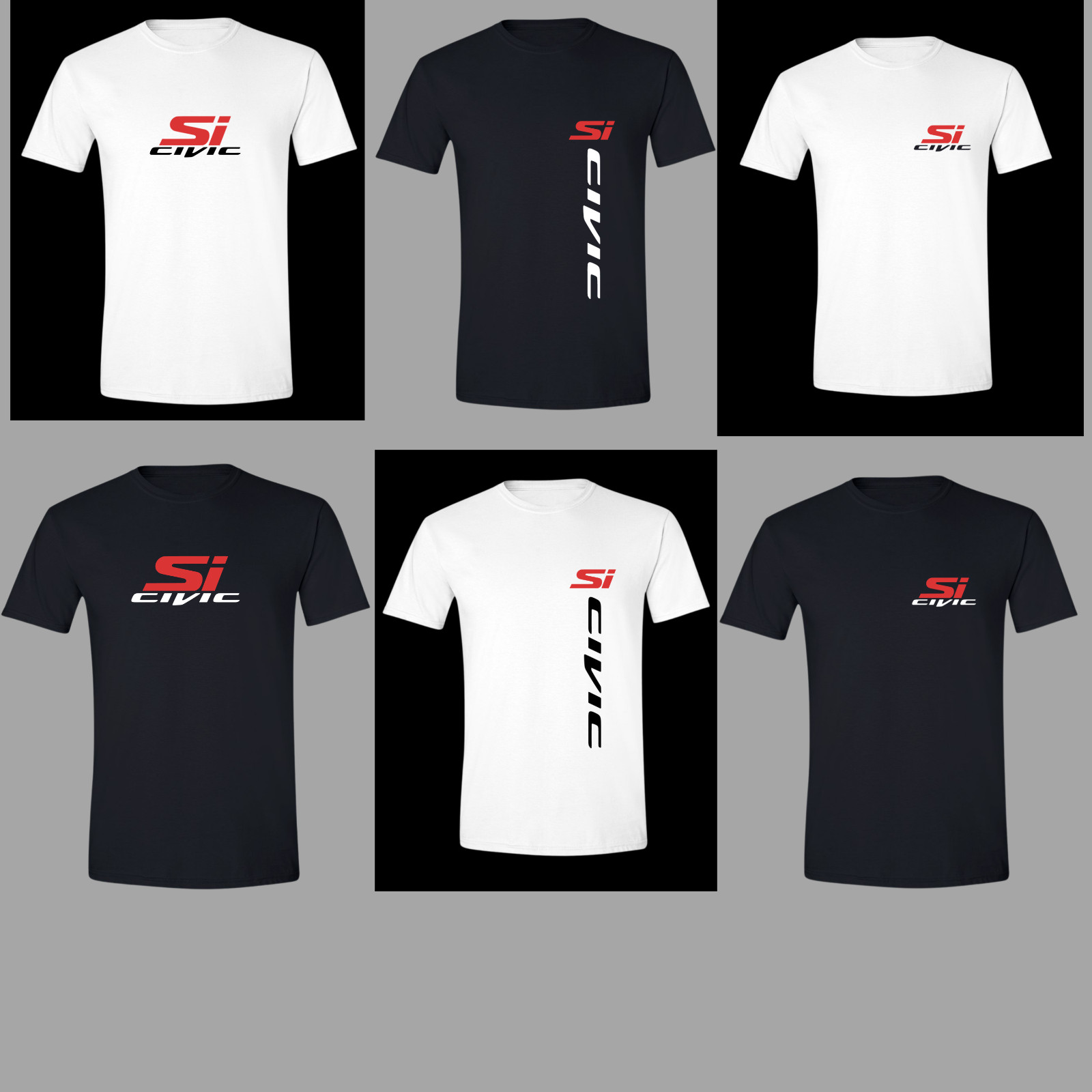 Honda Civic Soft Style Si V-TEC DOHC Type R RSX JDM T-Shirt. Choose Design L@@K!