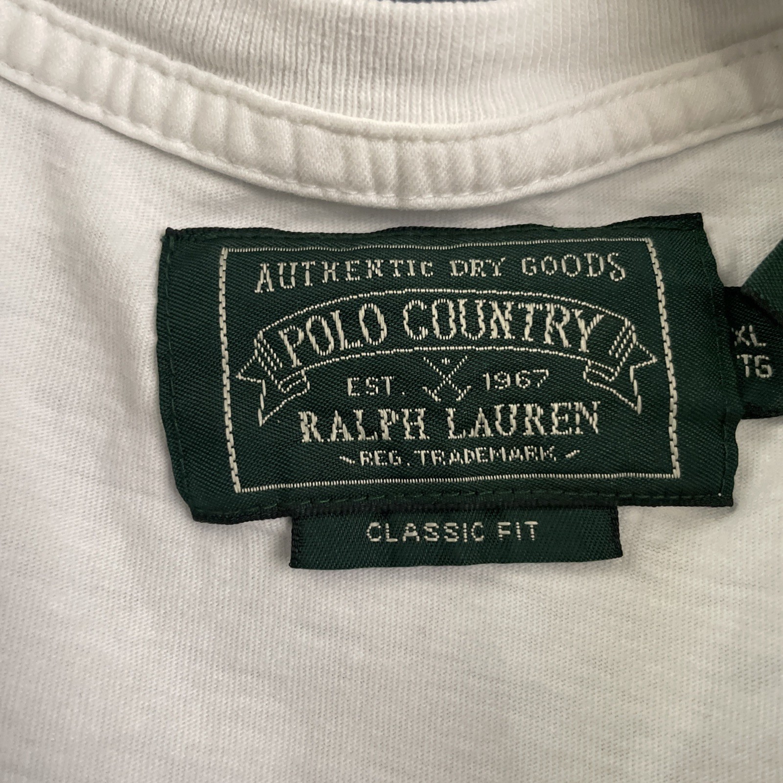 Ralph Lauren Polo Country Sportsman White Graphic Shirt Size XL